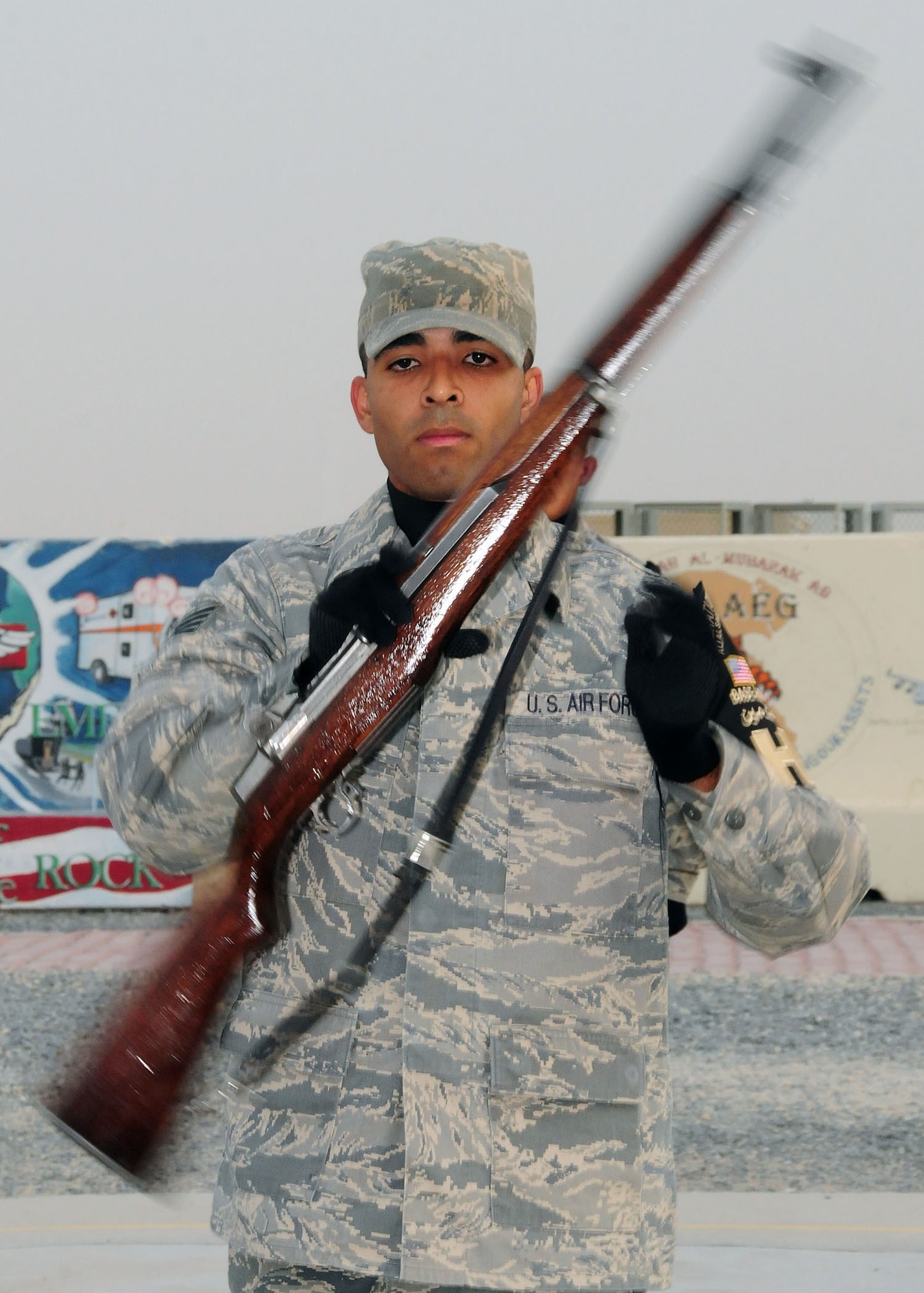 SOUTHWEST ASIA -- Staff Sgt. Emmanuel Santillan is a 386th Expeditionary Force Support Squadron vender laison and Flex non-appropriated funds custodian. (U.S. Air Force photo/Tech. Sgt. Tony Tolley)