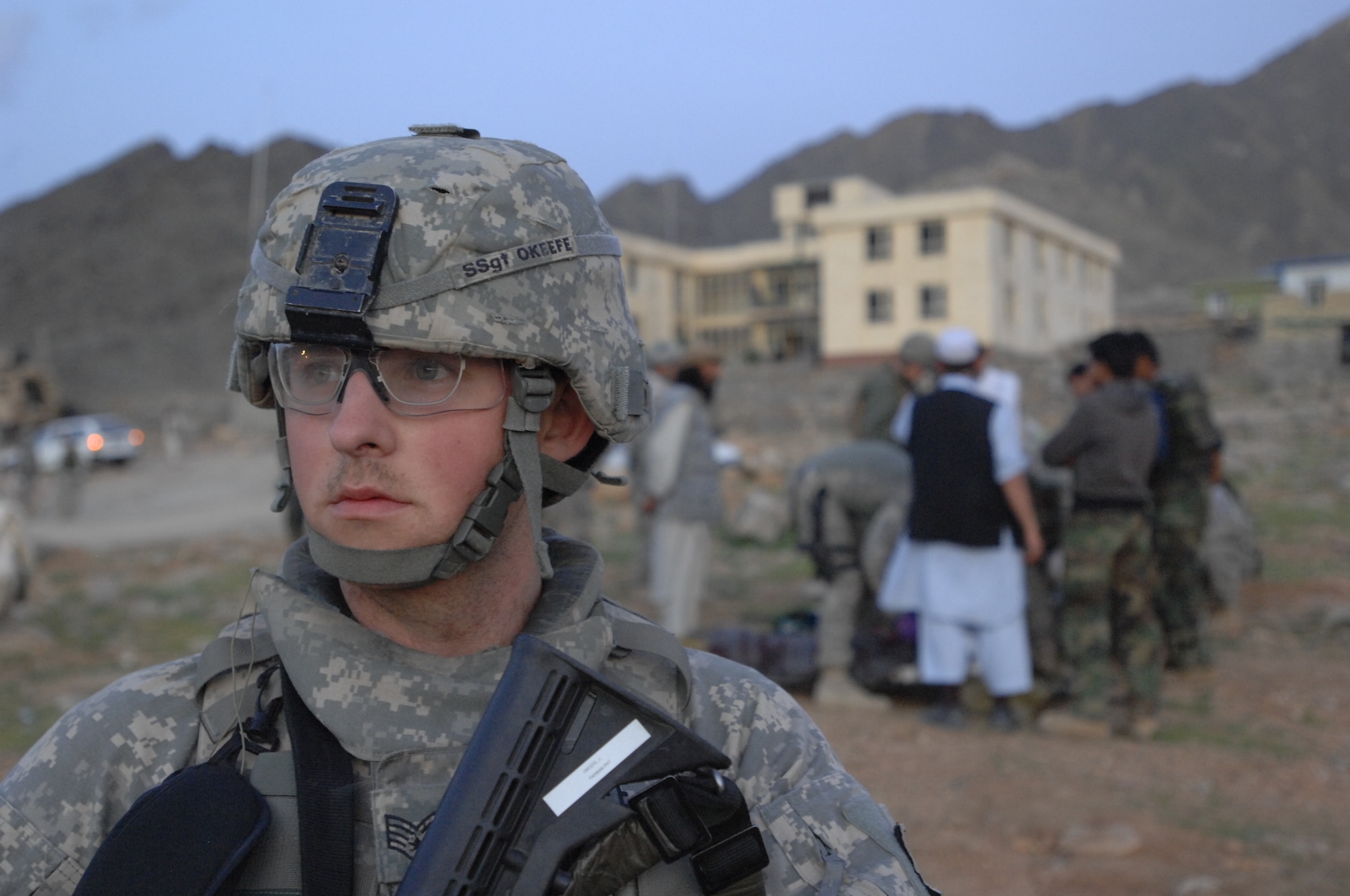 Sergeant Okeefe, from the 338th TRS Detachment 1 at Fort Gordon, Ga., spent a year deployed to Afghanistan.  (Courtesy photo)