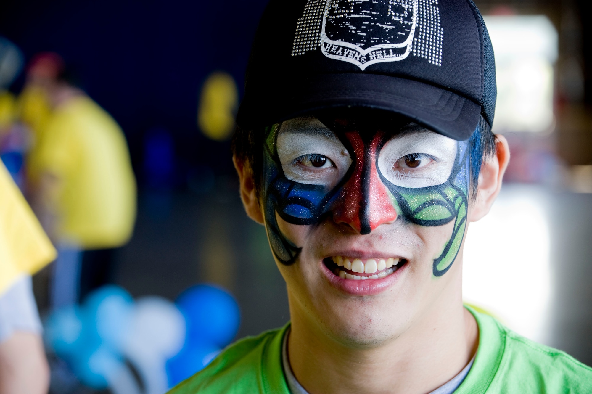 MISAWA AIR BASE, Japan -- A Misawa Air Base Special Olympics athlete pauses for a photo in Hangar 949 Oct. 3. The 23rd annual Special Olympics put the special needs citizens of the local community in the spotlight for the day. (U.S. Air Force photo/Staff Sgt. Samuel Morse)