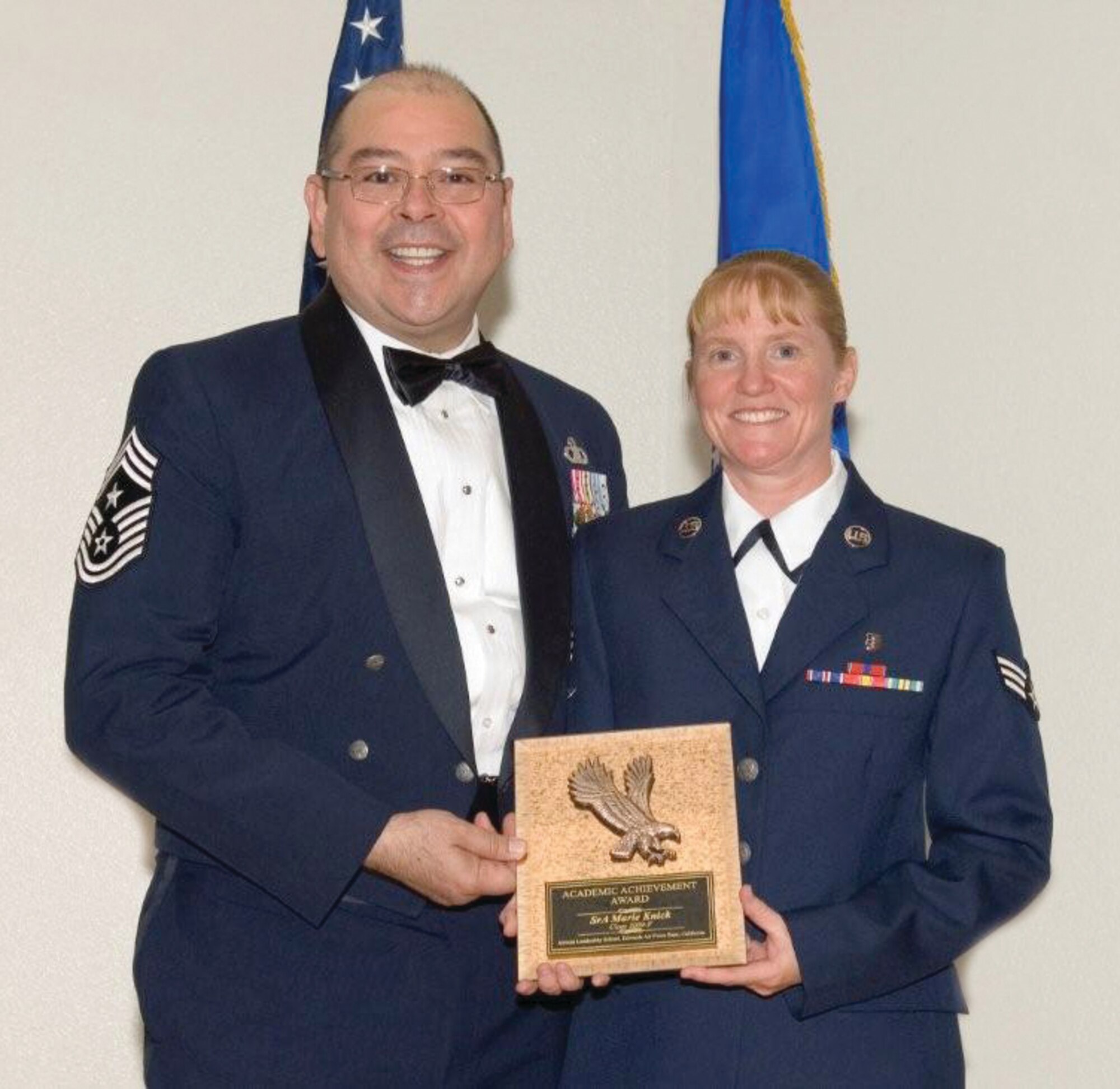 Senior Airman Marie Knick
Academic Achievement Award
Airman Leadership School
Edwards AFB, Calif.
(U.S. Air Force photo)