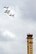 ANDERSEN AIR FORECE BASE, Guam - The Air Force Thunderbirds perform a maneuver over Andersen's Tower during Team Andersen Air Show '09 