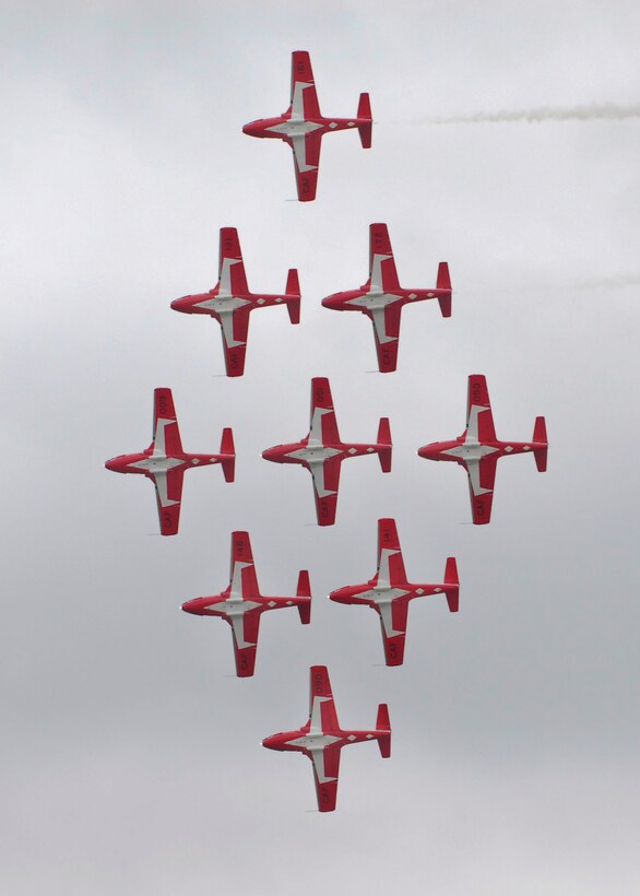 The Snowbirds perform at the 2009 Sheppard Open House and Air Show Oct. 10.
This year's air show Oct. 10-11 brought in about 16,000 visitors Saturday
and 7,000 visitors Sunday to Sheppard this weekend. 
