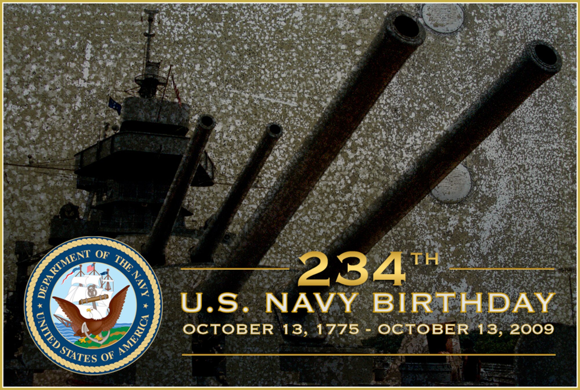 The U.S. Navy celebrates 234 years of service to the nation Oct. 13. (U.S. Air Force graphic)