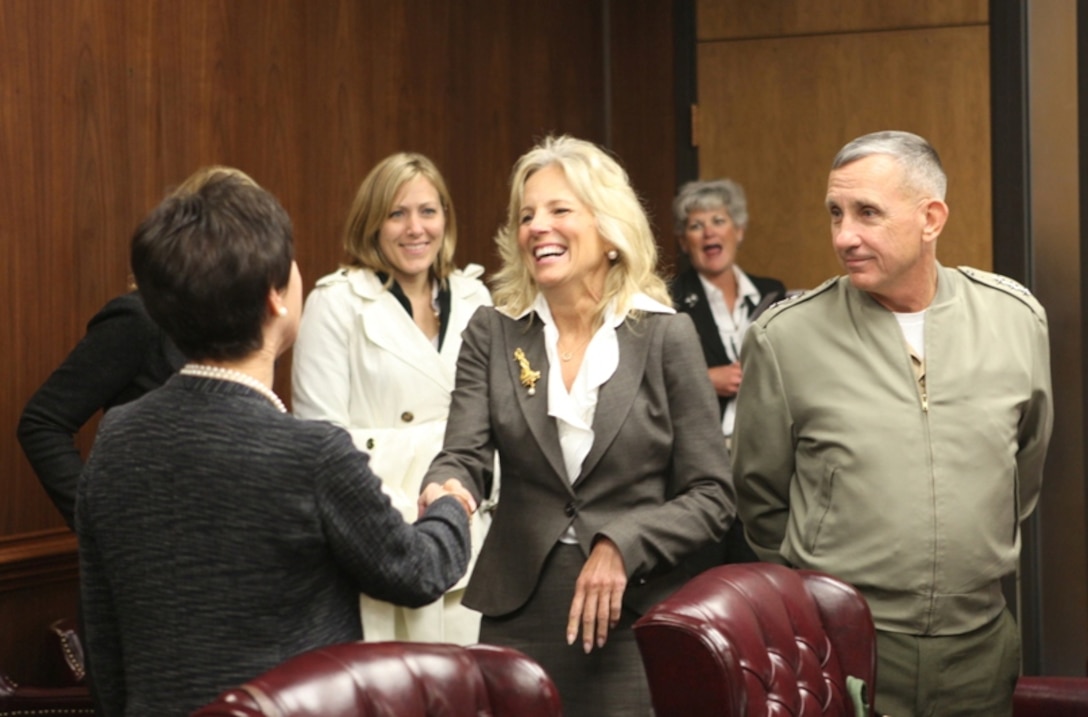 Dr. Jill Biden, the wife of Vice President Joe Biden, recently came to visit Coastal Carolina Community College in relations to her new role in promoting the Nation’s community colleges. Dr. Biden has been an educator for the past 28 years was appointed by President Obama to help highlight the importance of America’s community colleges. Dr. Biden frequently visits community colleges and speaks with students, parents and teachers around the country as part of this outreach.