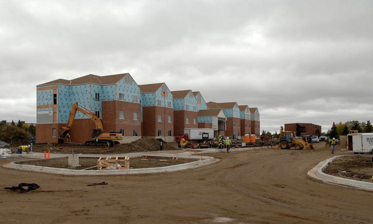 Builders build new base dorms > Minot Air Force Base > Article Display