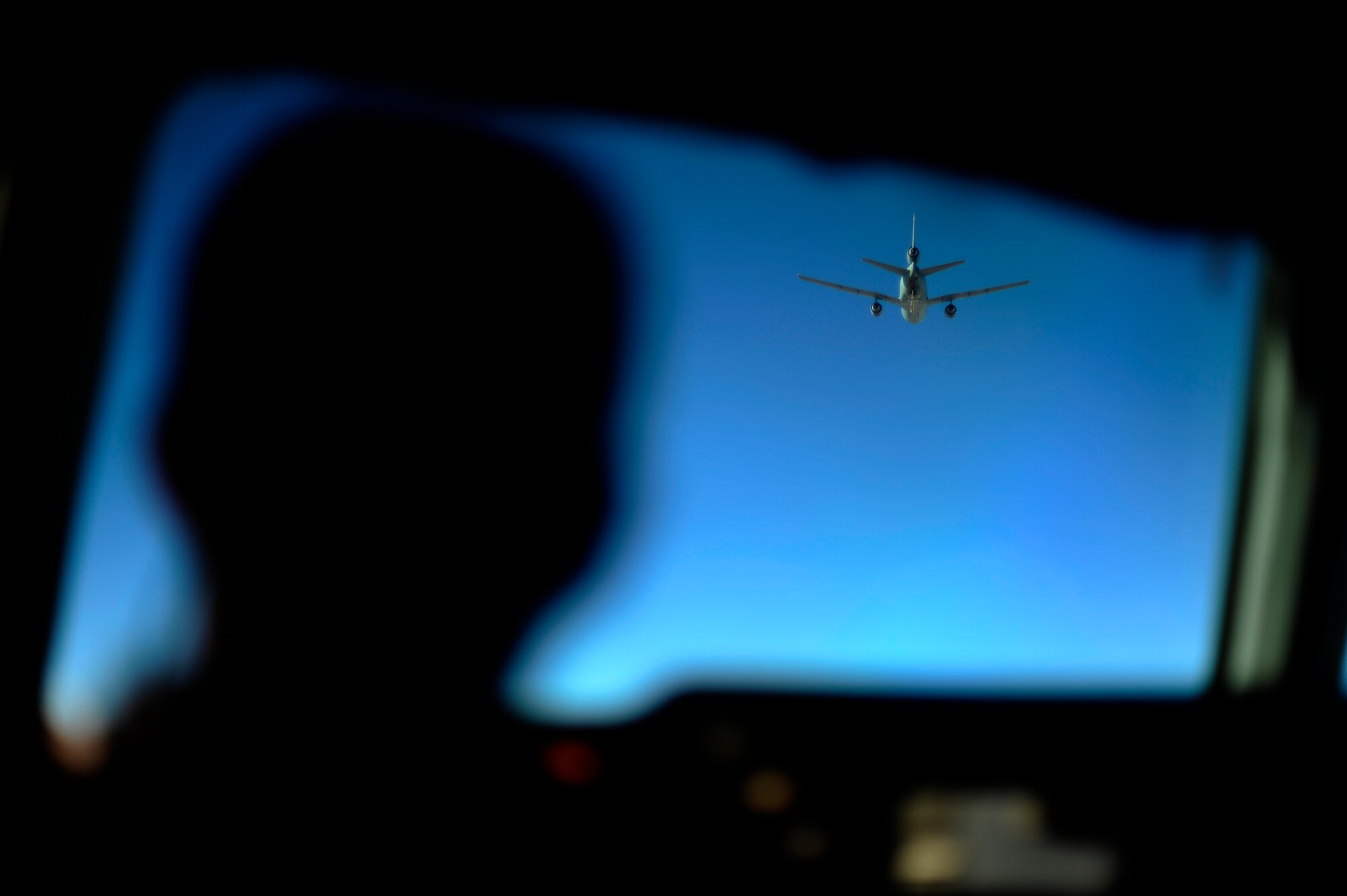 AFGHANISTAN - A U.S. Air Force 908th Air Refueling Squadron KC-10A Extender approaches another KC-10A to refuel over Afghanistan, Oct. 2, 2009.  (U.S. Air Force photo/Staff Sgt. Michael B. Keller)