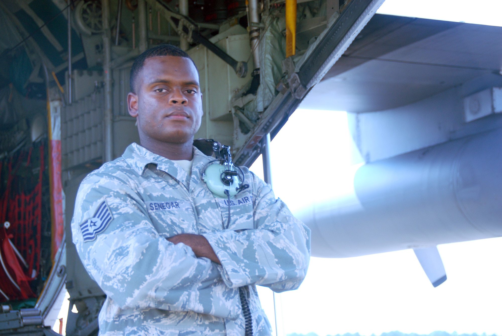 Tech. Sgt. Victor Senegar Jr. is a 3-year Air Reserve Technician at Maxwell Air Force Base, Ala. The Montgomery, Ala., native is a quality assurance aircraft maintenance inspector enjoys the travel and his coworkers most about his job. "Everybody works together and we have a good time while doing it." (U.S. Air Force photo/Tech. Sgt. Christian Michael)