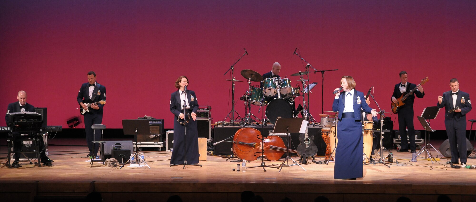 HIROSHIMA, Japan -- Tech. Sgt. Rebecca Packard, U.S. Air Force Band of the Pacific-Asia vocalist, performs during an Oct. 13 concert at the Aster Plaza here. The venue is mere blocks away from the Hiroshima Peace Memorial Park, dedicated to the victims of the atomic bombing of the city at the end of World War II. (U.S. Air Force photo/Airman 1st Class Sean Martin)  