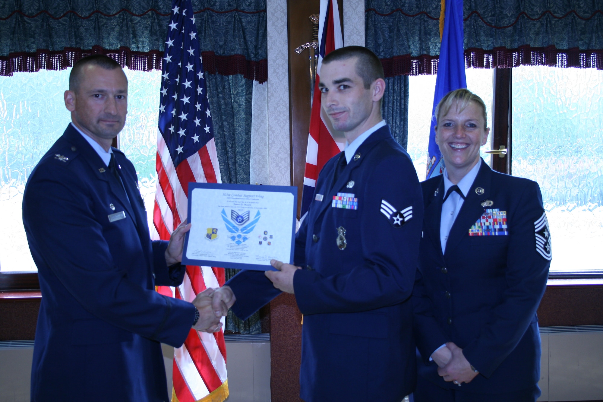 RAF Alconbury - NCO Induction Ceremony