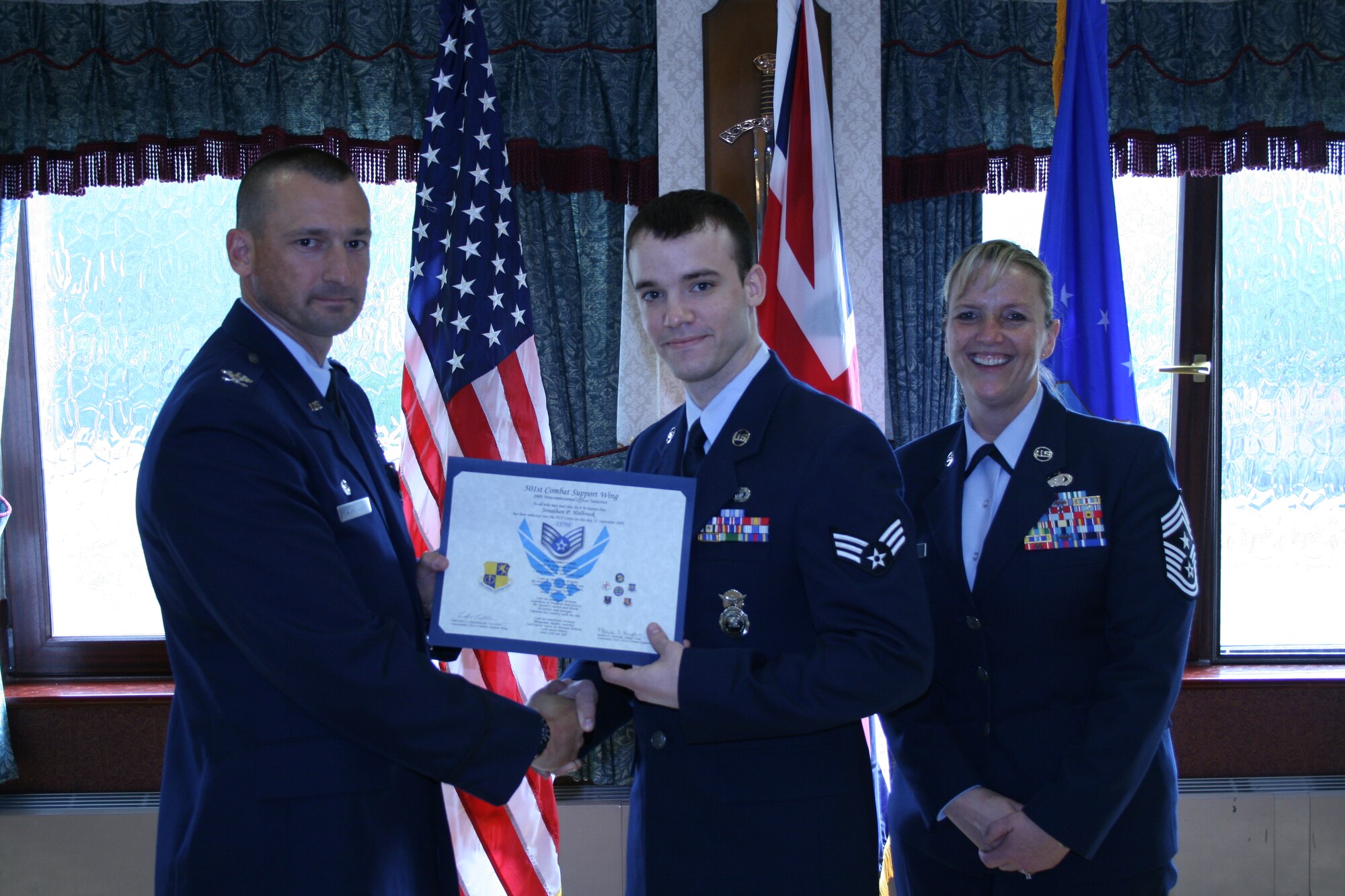 RAF Alconbury - NCO Induction Ceremony