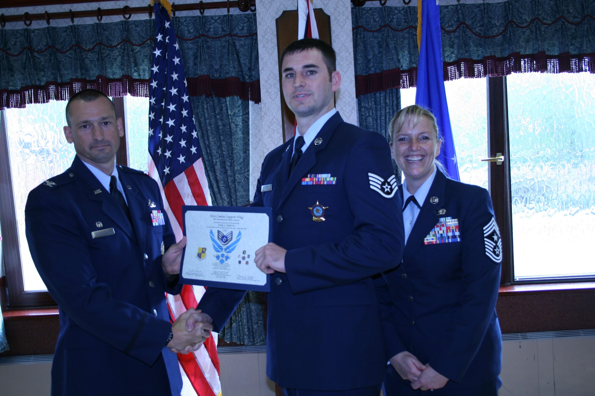 RAF Alconbury - NCO Induction Ceremony