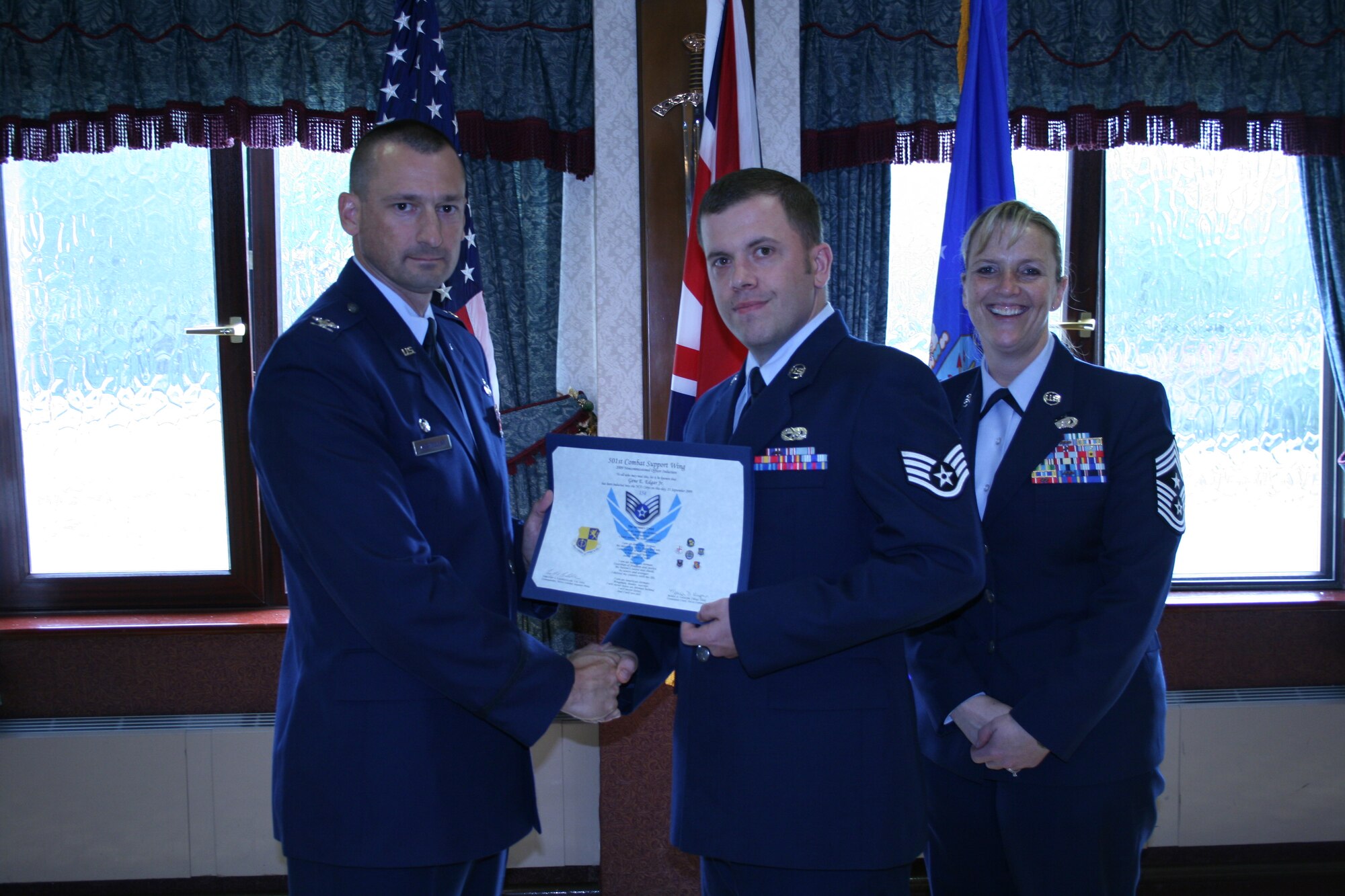 RAF Alconbury - NCO Induction Ceremony