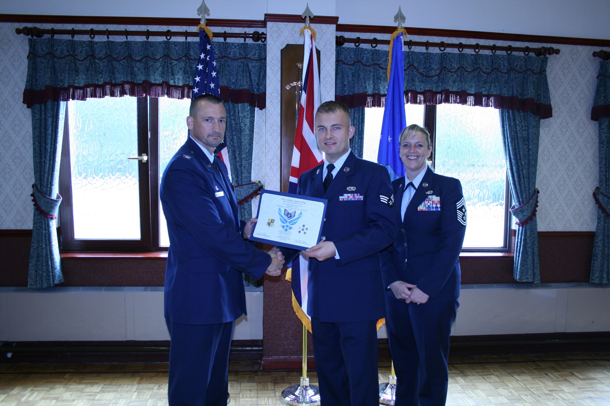 RAF Alconbury - NCO Induction Ceremony