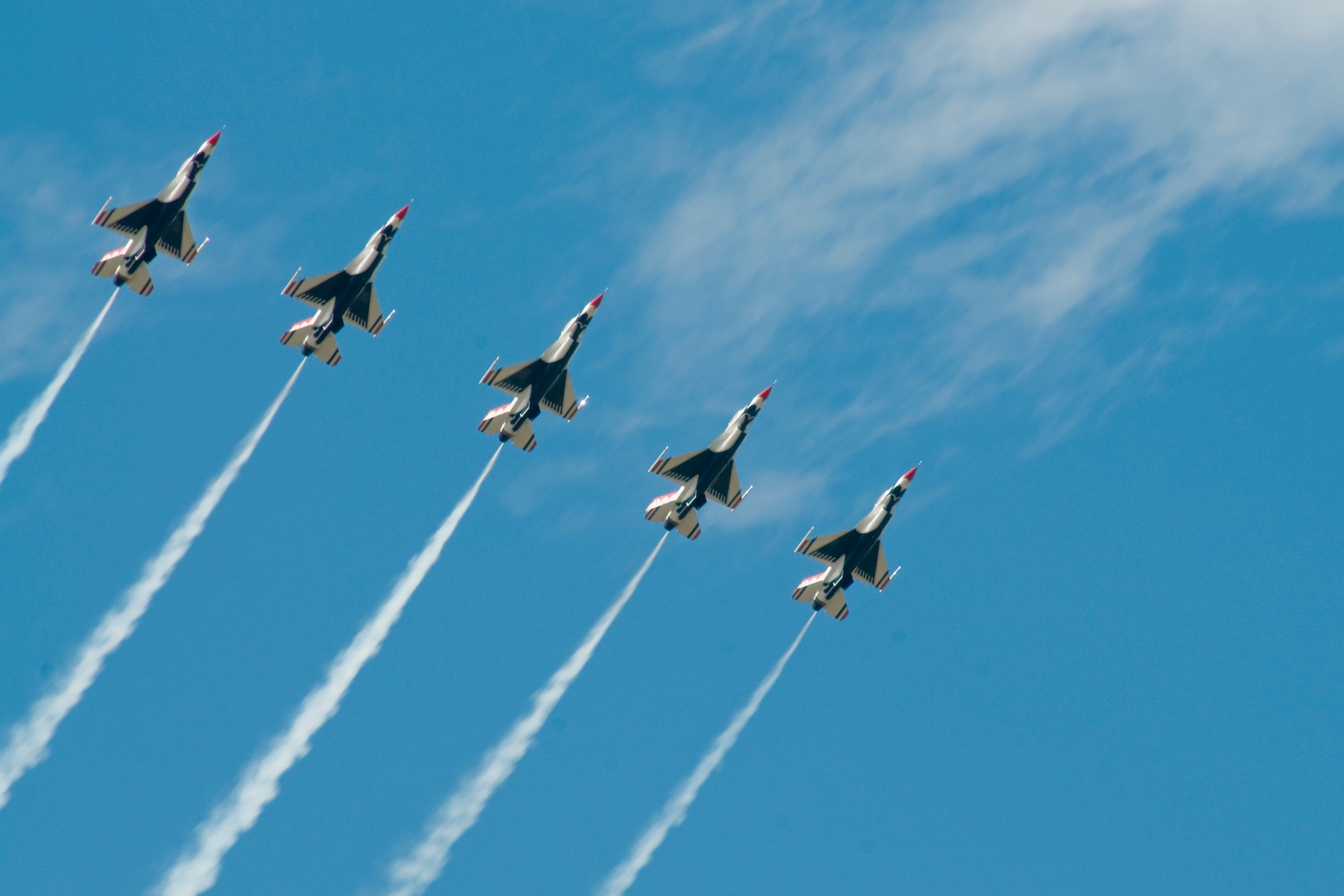MISAWA AIR BASE, Japan -- A formation of U.S. Air Force Thunderbirds performs an aerial demonstration during the Misawa Air Fest 2009 Oct. 18. (U.S. Air Force photo/Senior Airman Jamal D. Sutter)