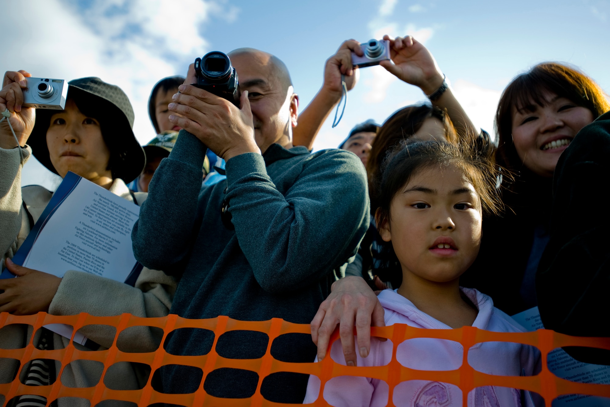 MISAWA AIR BASE, Japan -- Base guests take photos and await an autograph session with the U.S. Air Force Thunderbirds demonstration team during the Misawa Air Fest 2009 Oct. 18. (U.S. Air Force photo/Senior Airman Jamal D. Sutter)
