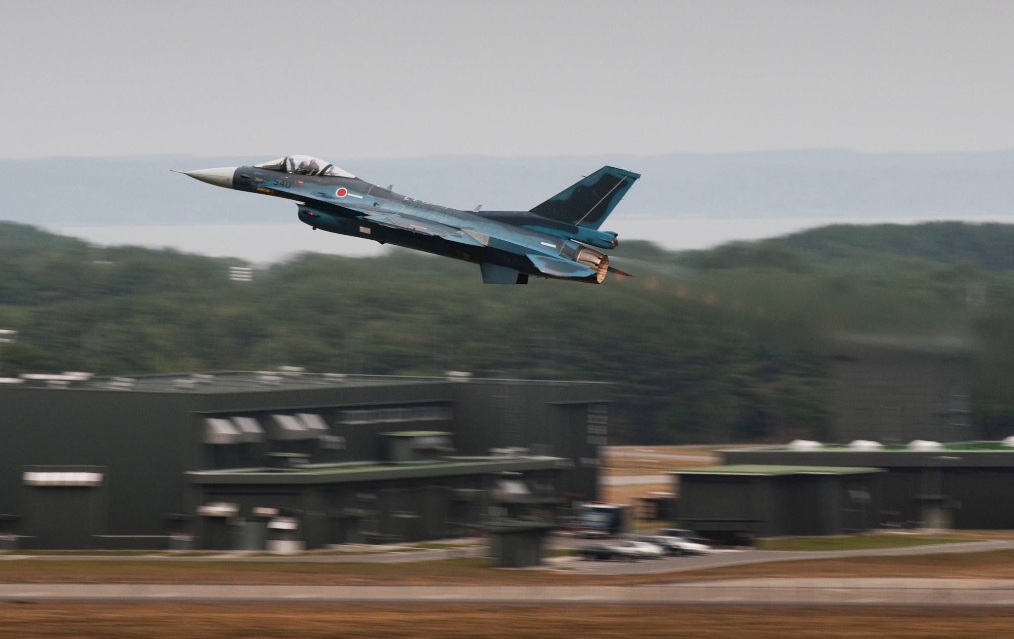 MISAWA AIR BASE, Japan -- A Japanese F-2 takes off at Misawa Air Base during Air Fest 2009 Oct. 18. (U.S. Air Force photo/Staff Sgt. Samuel Morse)