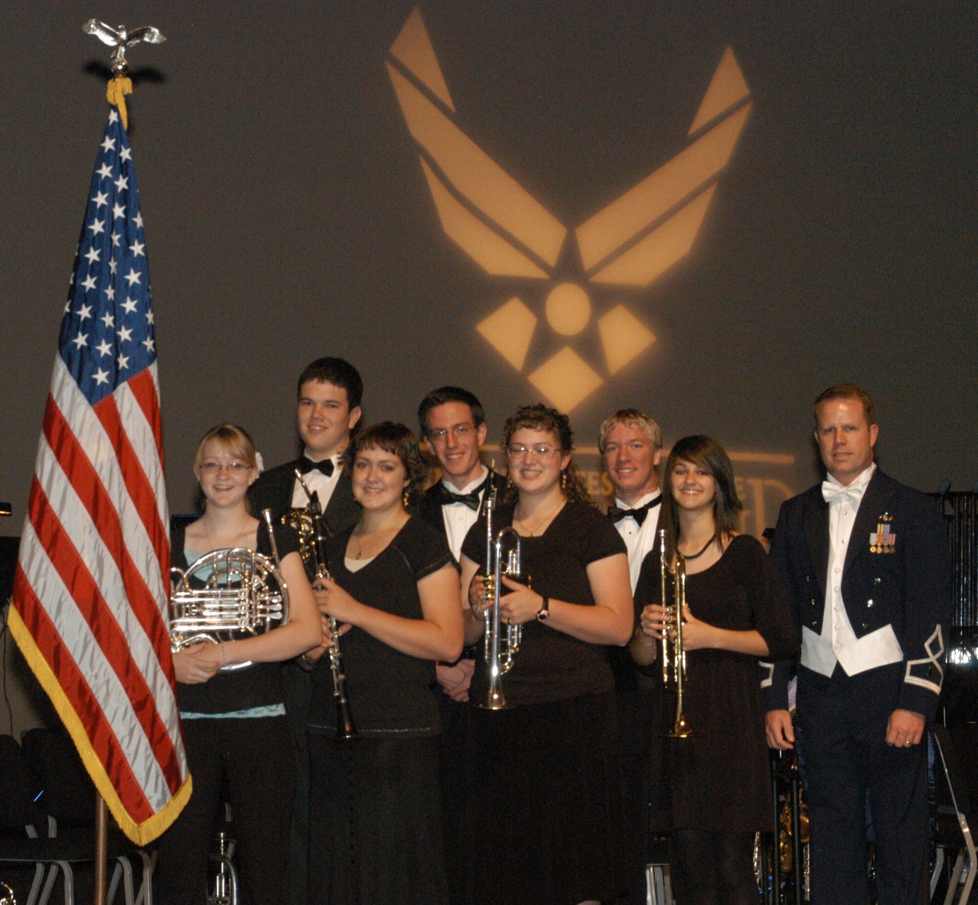 2nd Lt Jason Plosch and students from Ogden, UT