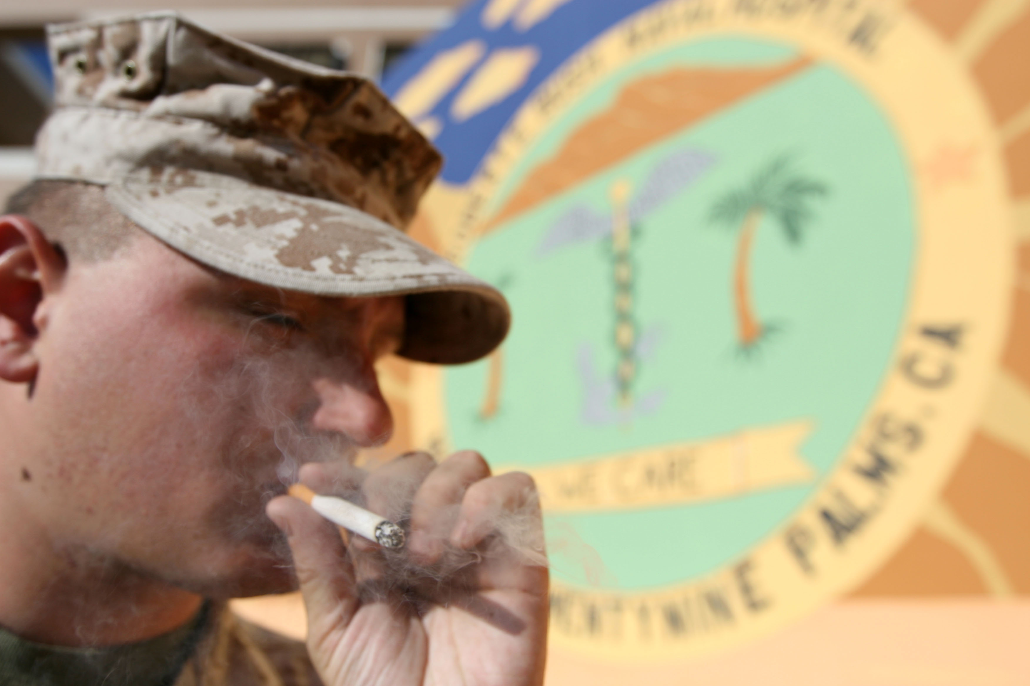 Up in smoke; tobacco to be banned from Naval hospital > Marine Corps