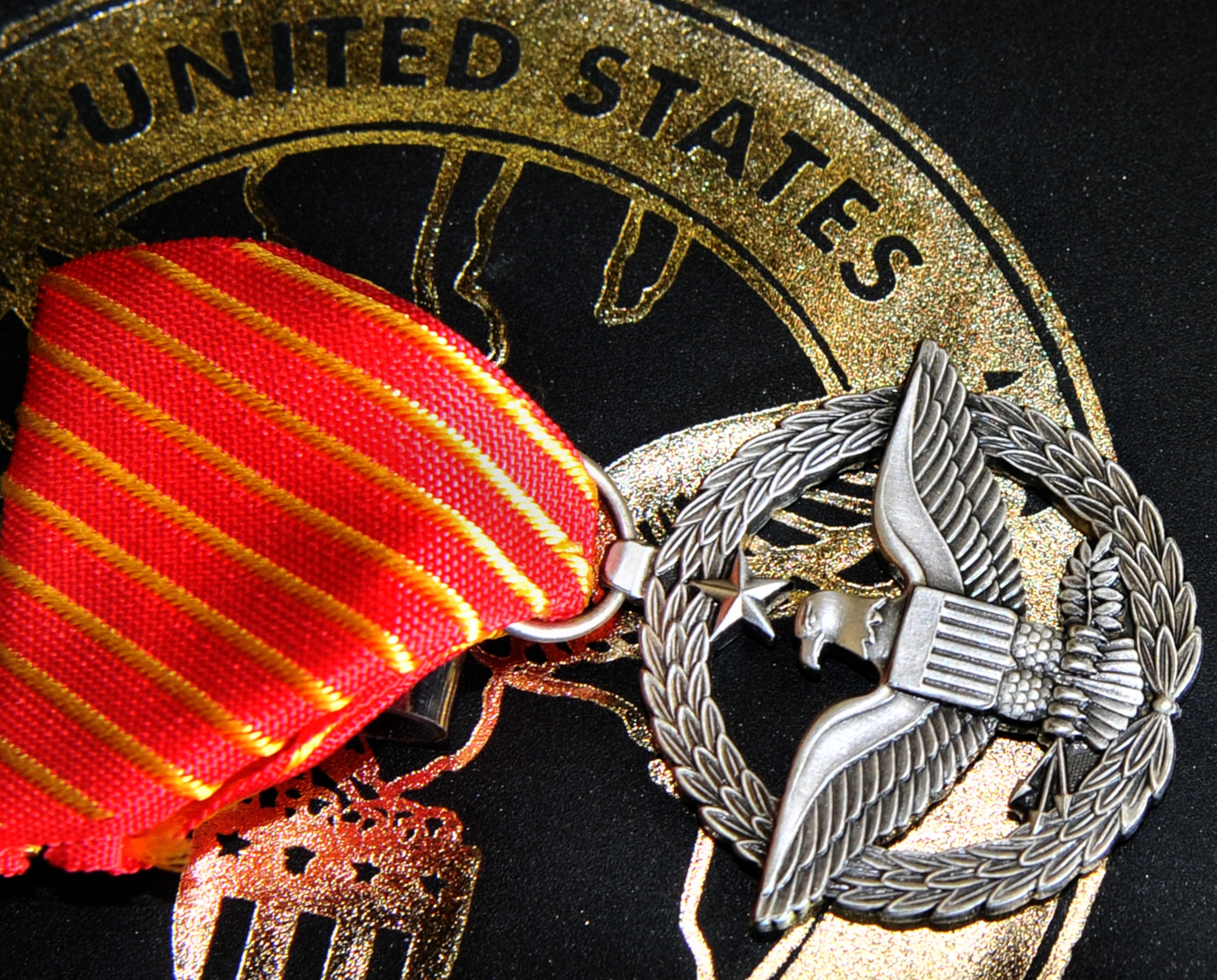 Introduced in 2007, the Combat Action Medal has been given to more than 4,000 Airmen whose primary role includes performing duties in a combat zone, either on the ground or from the air.  (U.S. Air Force photo by Senior Airman Nathan Lipscomb)