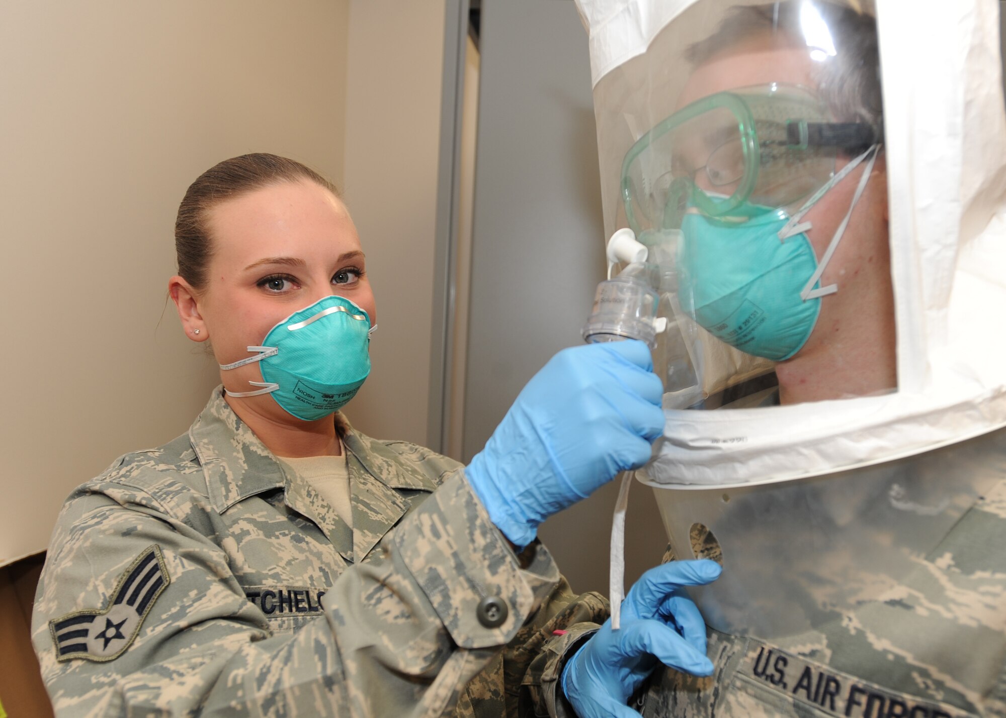 Senior Airman Yvonne M. Batchelor, 319th Medical Operations Squadron, poses for a photo Oct. 9 at the Medical Treatment Facility on Grand Forks Air Force Base, N.D. Airman Batchelor was announced as the base’s third quarter Airman of the Quarter. (U.S. Air Force photo by Staff Sgt. Suellyn F. Nuckolls)