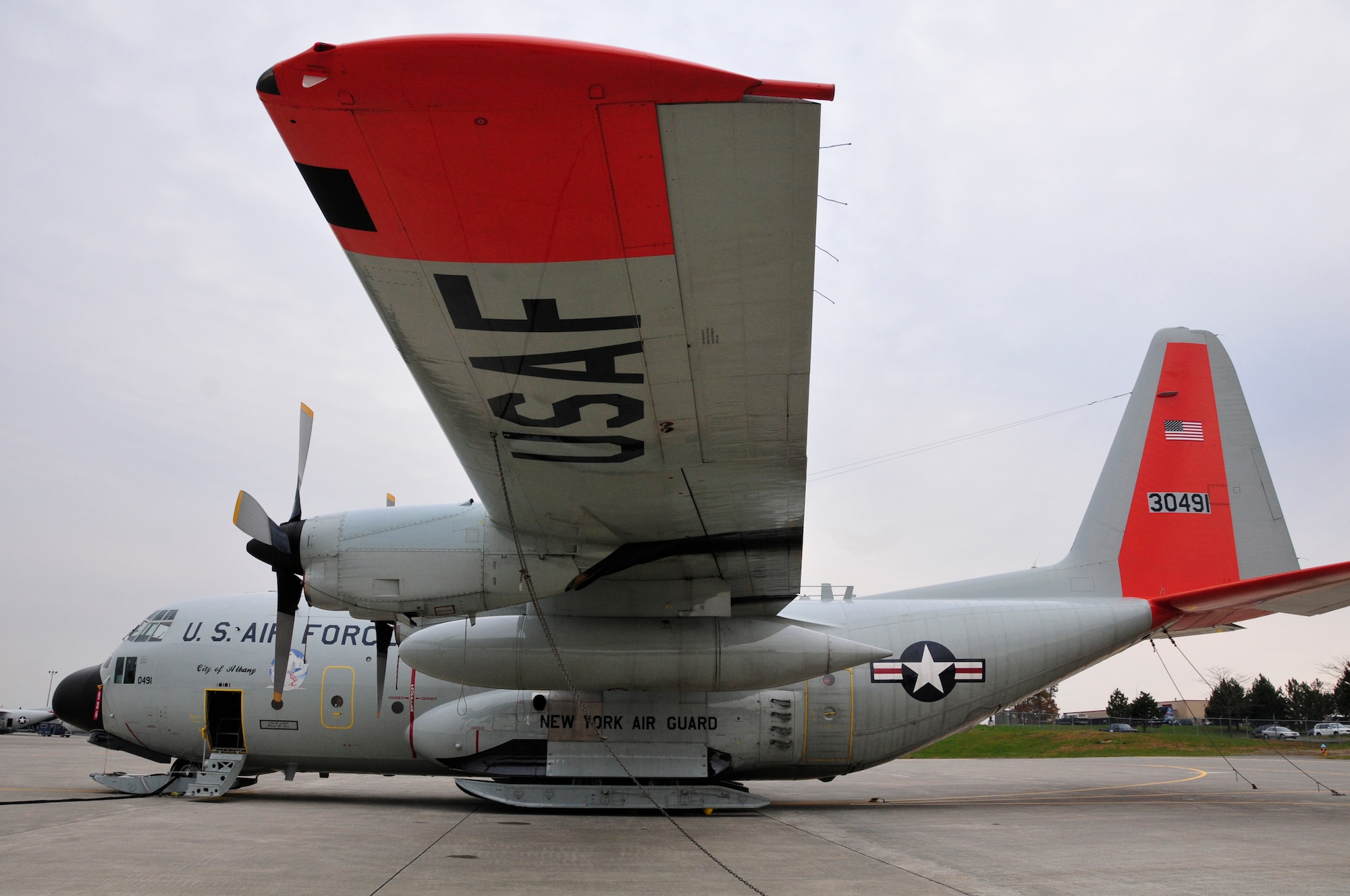 A ski equipped LC-130 Hercules finishes final preparation before leaving New York today and make the 11.000 mile journey to Antarctica in support of the United States Antarctica Program. The 109th Airlift Wing is part of the New York Air National Guard located in Schenectady New York.