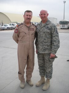 JOINT BASE BALAD, Iraq -- Senior Master Sgt. Michael D. Ritz, Headquarters Air Combat Command A4/XV, is currently deployed to Iraq. (Photo courtesy/Senior Master Sgt. Michael D. Ritz)