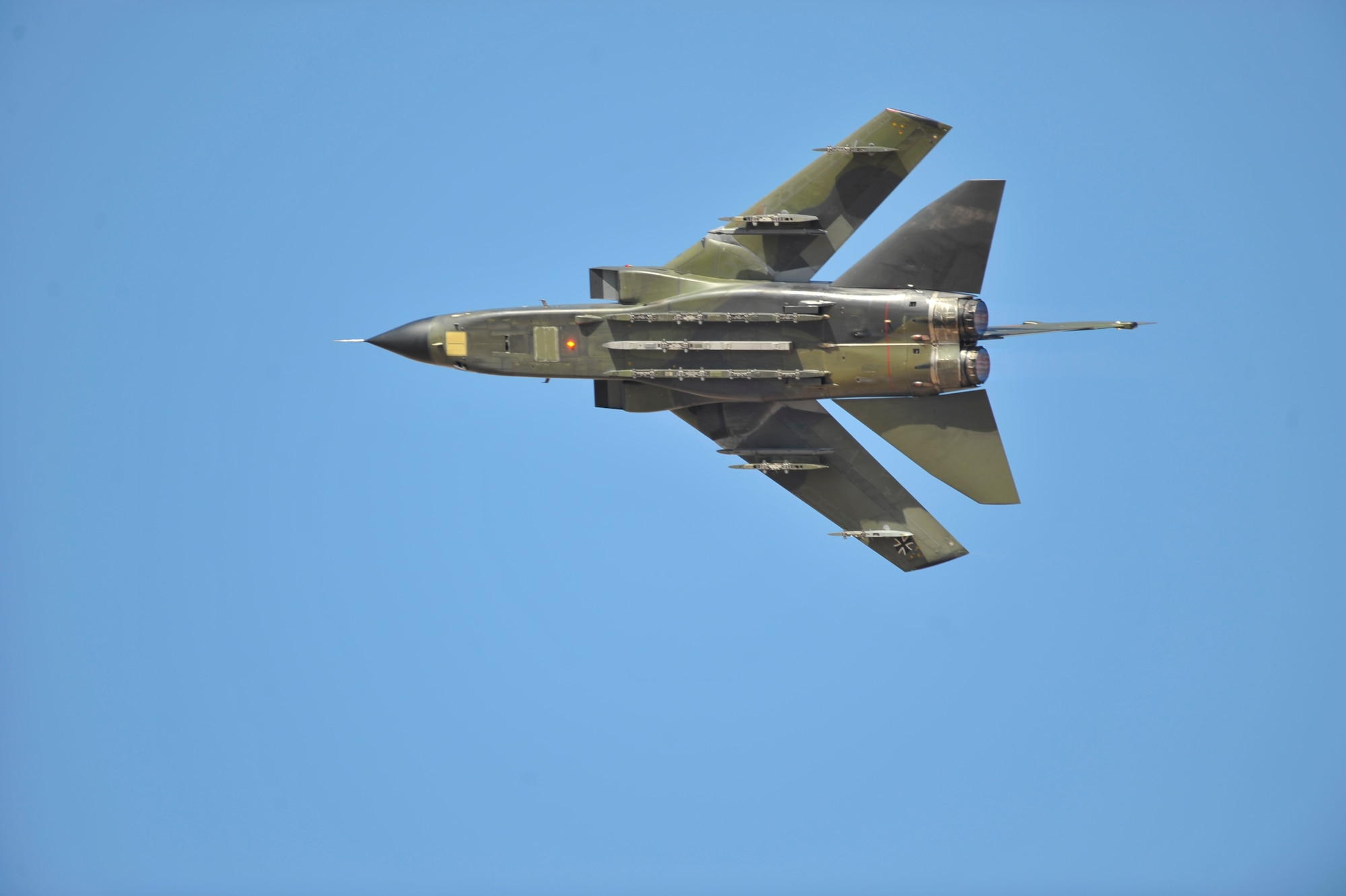 HOLLOMAN AIR FORCE BASE, N.M. -- The German air force Tornado stationed here performs a flyby at the 2009 open house Oct. 24 . The Holloman Open House showcased military and civilian aircraft. (U.S. Air Force photo by Tech. Sgt. Chris Flahive)
