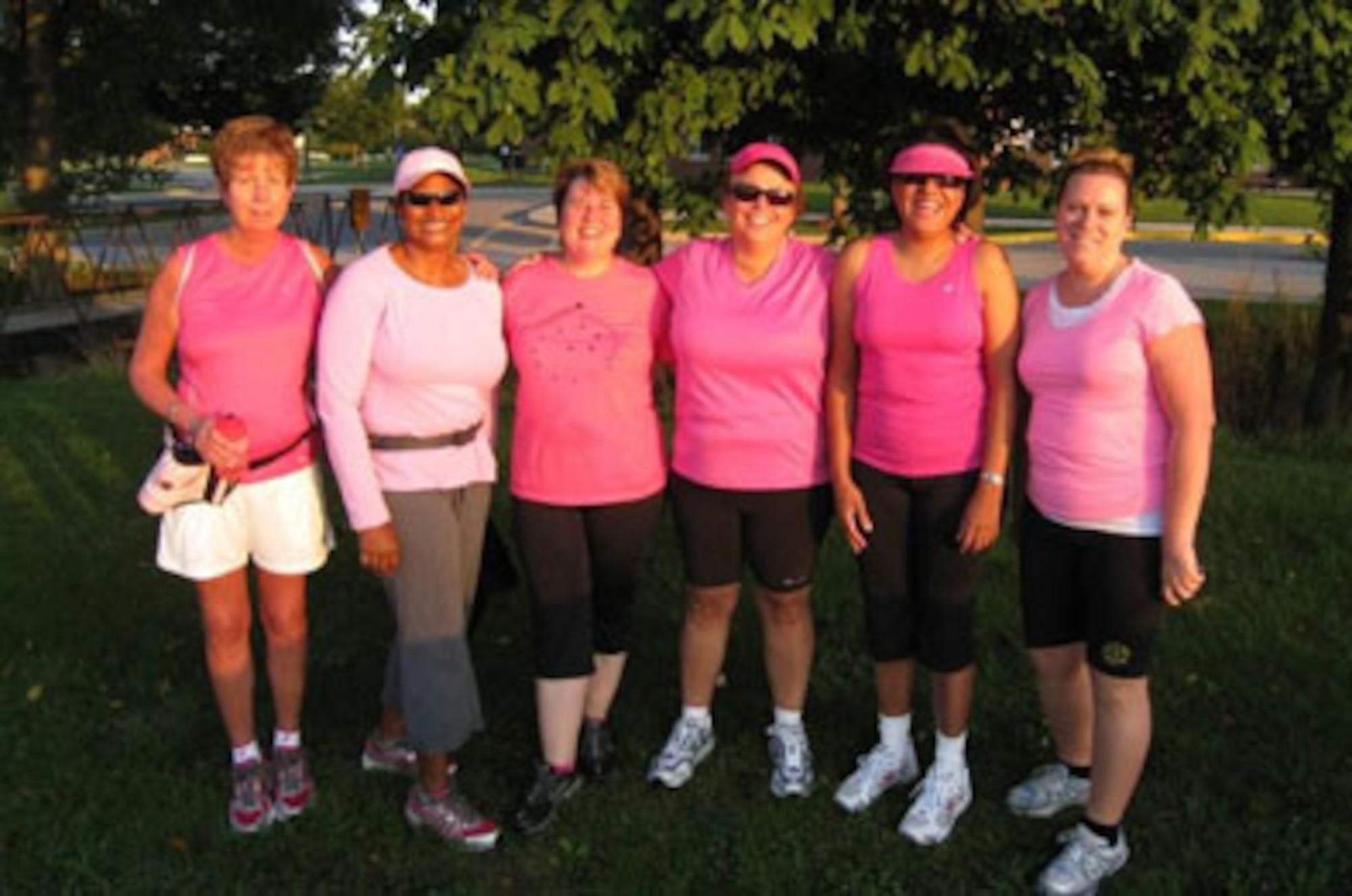 Reservist and 512th Operation Group Executive Officer Lt. Col. Dawn Crews Seams, second from right, participated in the 2009 Philadelphia 3-Day, 60-Mile Breast Cancer Walk Oct. 10-12, benefitting Susan G. Komen for the Cure. Her teammates, from left to right, are Bonnie DiGiovacchino, Beverly Swinton, Shirley Arnell and Terry Villanueva. Her team raised more than $38,000. (U.S. Air Force photo)

Dawn Crews-Seams

Kim Schock

