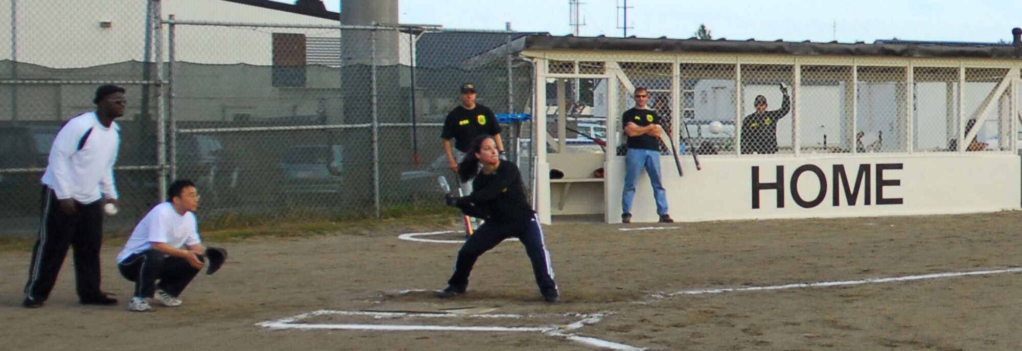 MISAWA AIR BASE, Japan – The 35th Security Forces Squadron and Misawa’s Air Force Office of Special Investigations Detachment 623 hosted the Japan-U.S Law Enforcement Softball Tournament against the Japanese Self-Defense Air Force’s Intelligence Security Division, Oct. 24 at the softball fields. The bilateral softball game was the first in what is planned to be an annual event. (U.S. Air Force photo/Staff Sgt. Phillip Butterfield) 

