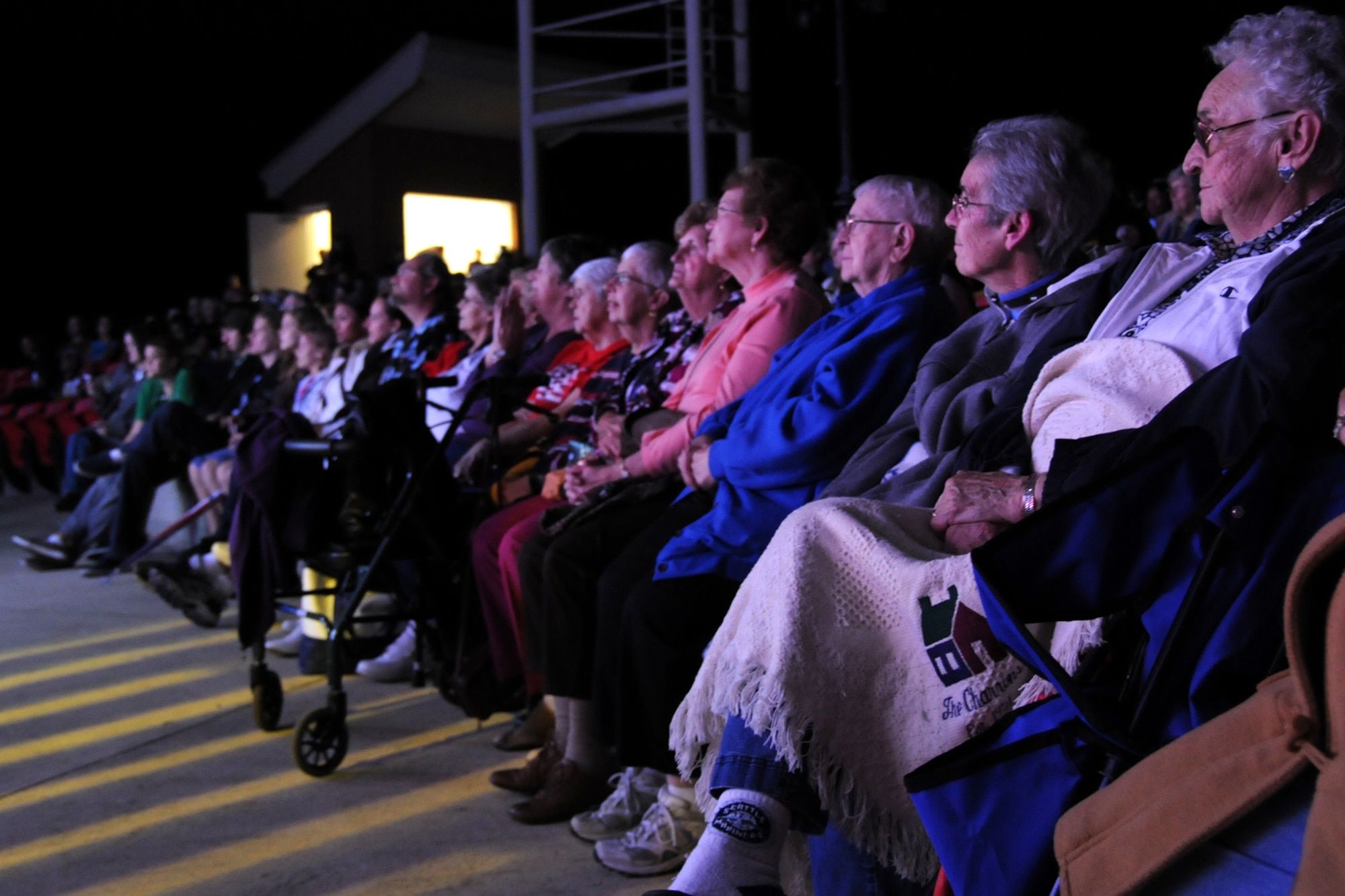 EGLIN AIR FORCE BASE, Fla. – Tops in Blue, an all-active duty US Air Force special unit made up of talented amateur performers selected for their entertainment abilities, visited the Team Eglin family, Oct. 26 at the Northwest Florida State College. (U.S. Air Force photo/ Airman Anthony Jennings)