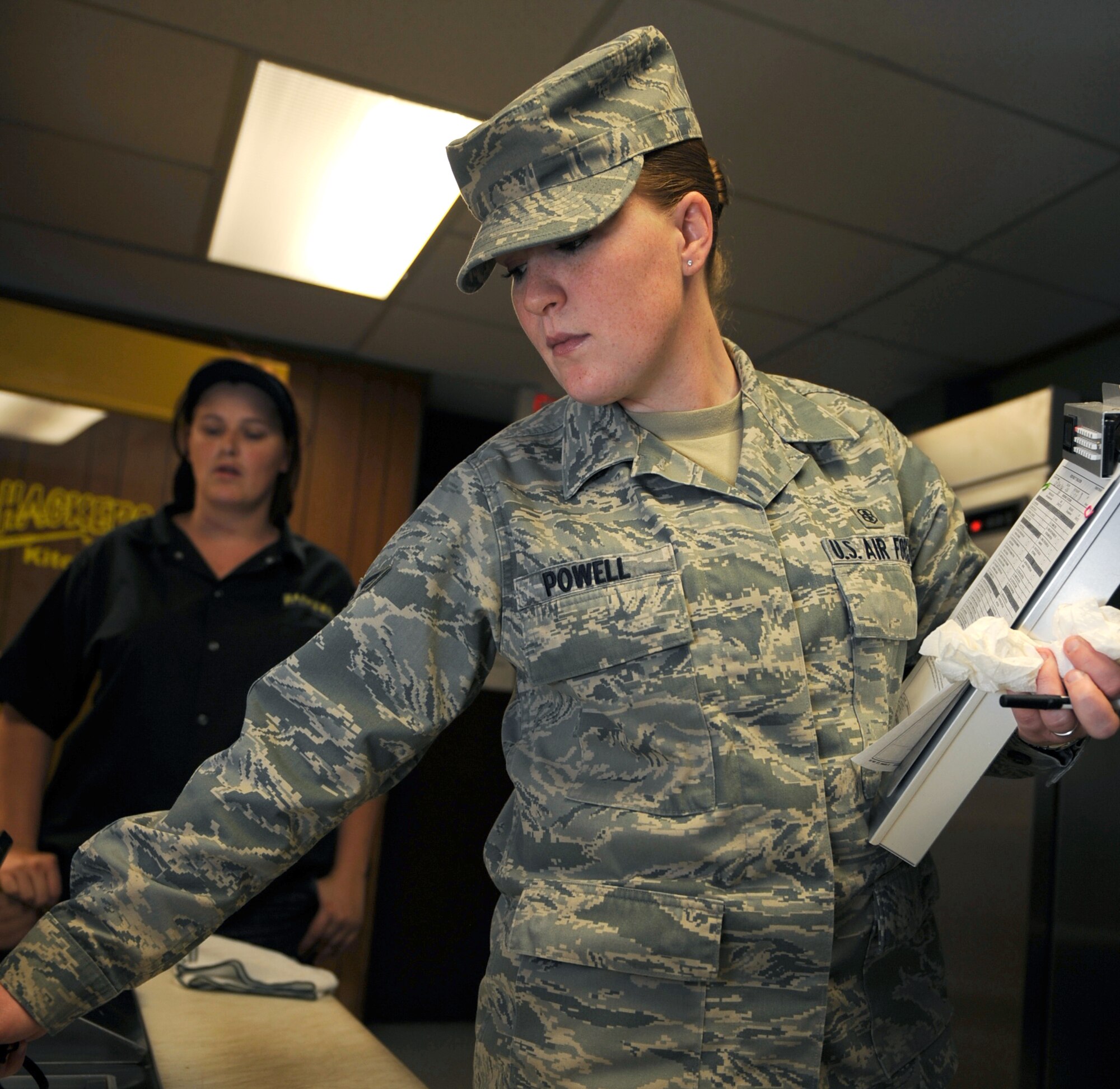 MOUNTAIN HOME AIR FORCE BASE, Idaho - Airman 1st Class Bridget Powell serves as a 366th Aerospace Medicine Squadron public health technician. (U.S. Air Force photo by Airman 1st Class Renishia Richardson)