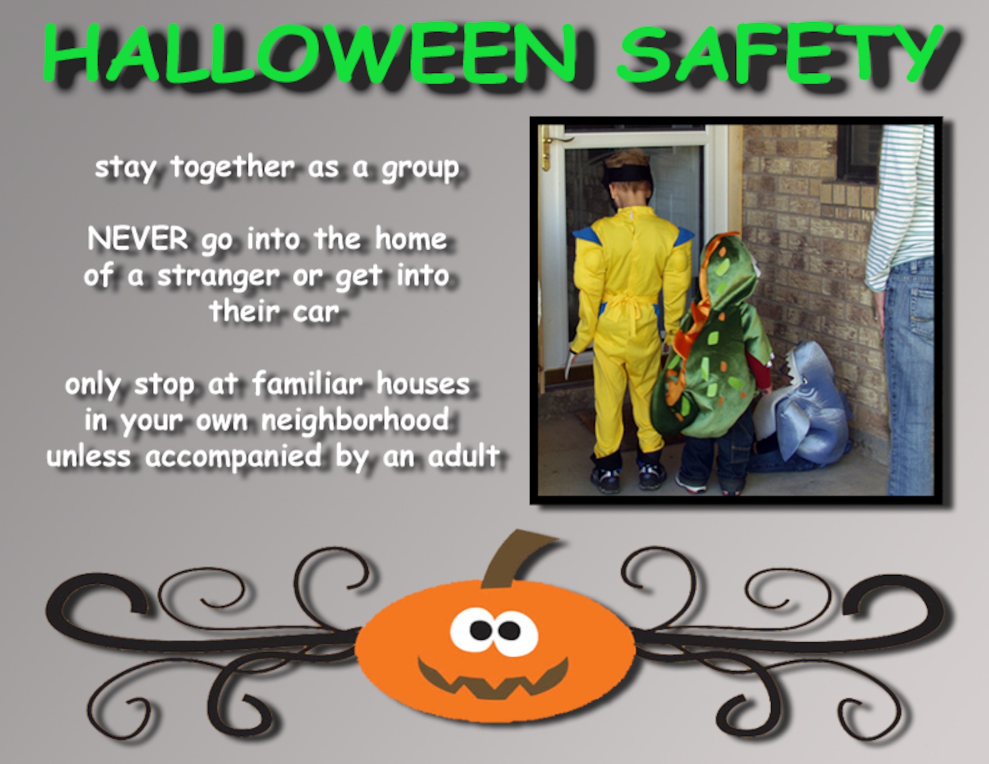 Halloween Safety (U.S. Air Force Photo/Lou Czarnecki)