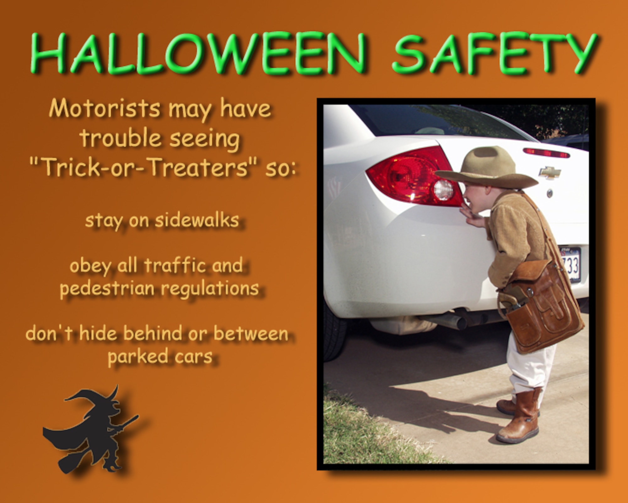Halloween Safety (U.S. Air Force Photo/Lou Czarnecki)