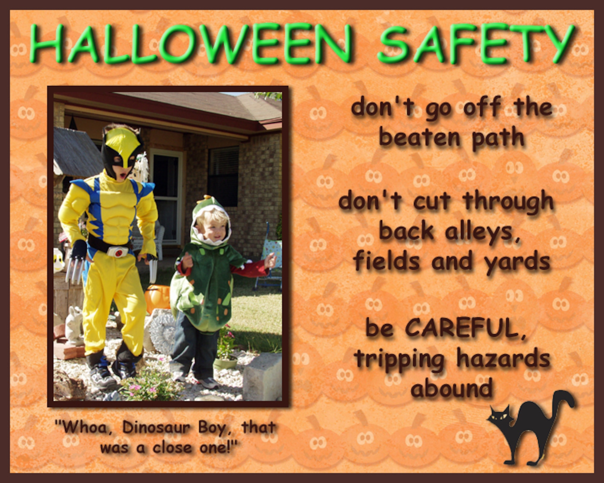 Halloween Safety (U.S. Air Force Photo/Lou Czarnecki)