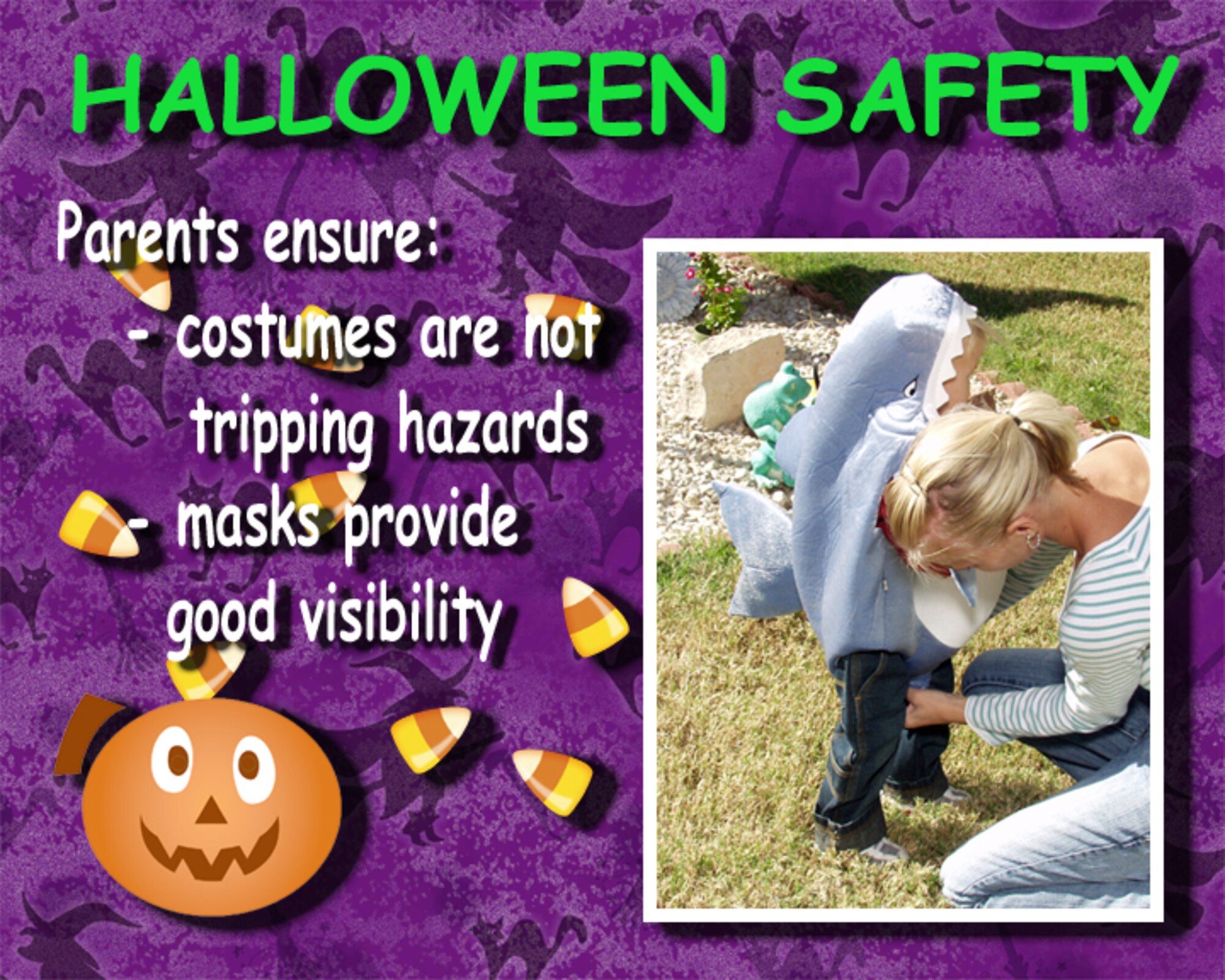Halloween Safety (U.S. Air Force Photo/Lou Czarnecki)