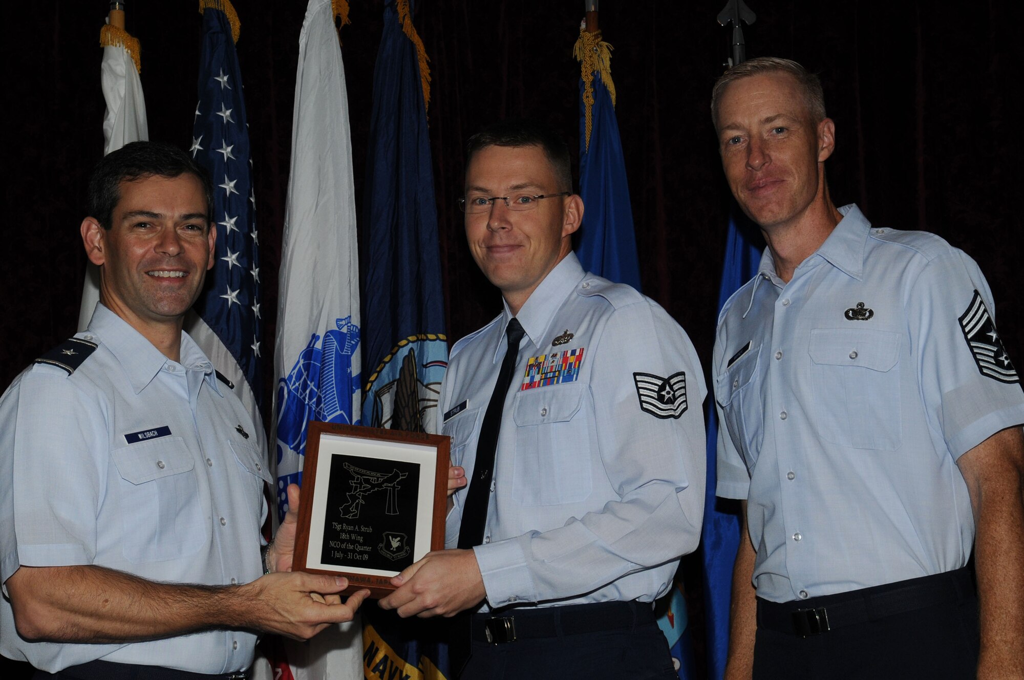 Tech. Sgt. Ryan Strub, 18th Logistics Readiness Squadron, was named the 18th Wing NCO of the Quarter.