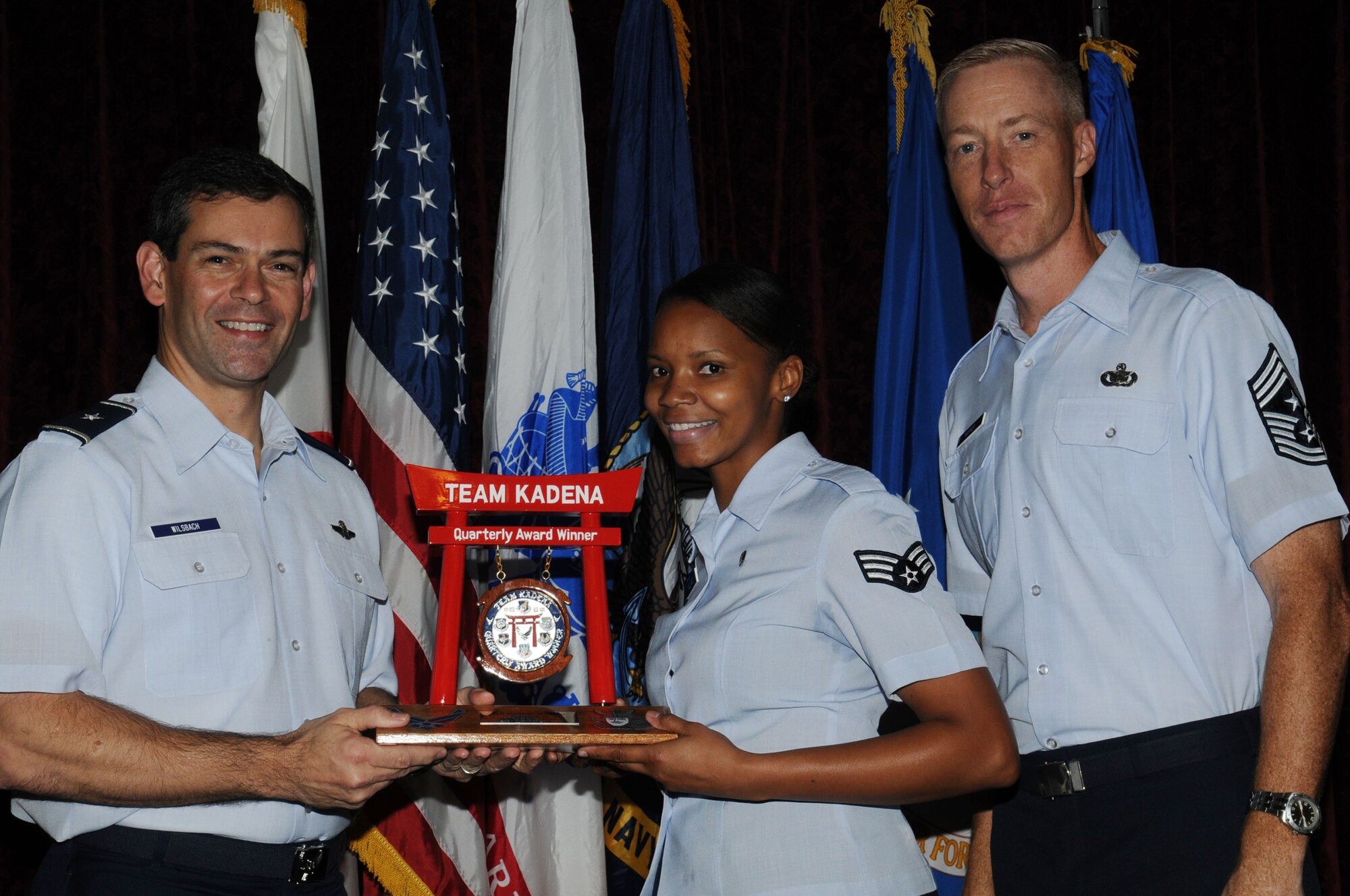 Senior Airman Michelle Williams, 353rd Special Operations
Group, was named the Team Kadena Airman of the Quarter.