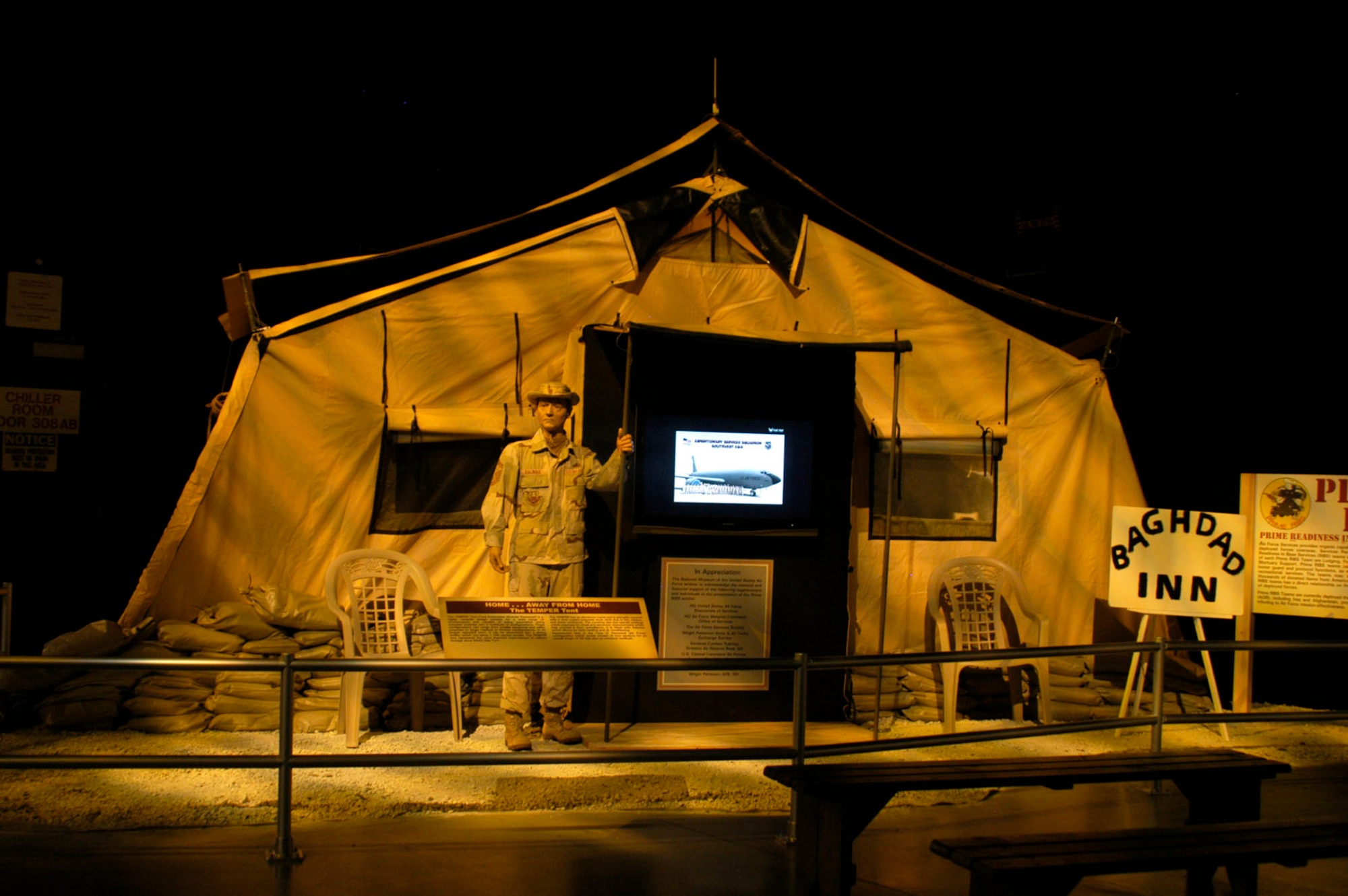 DAYTON, Ohio -- Prime Readiness in Base Services exhibit in the Cold War Gallery at the National Museum of the United States Air Force. (U.S. Air Force photo)