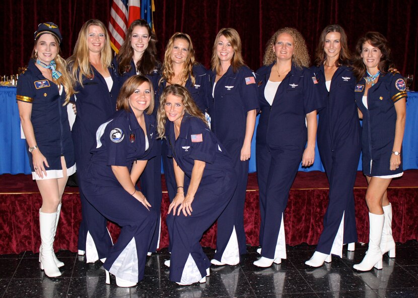 18th Operations Group Spouses joined nearly 200 others at the Kadena Spouses’ Dining In Oct. 24 at the Rocker NCO Club. The event was held to celebrate the contributions of Air Force spouses and strengthen camaraderie within and among different squadrons on base. (Courtesty Photo)
