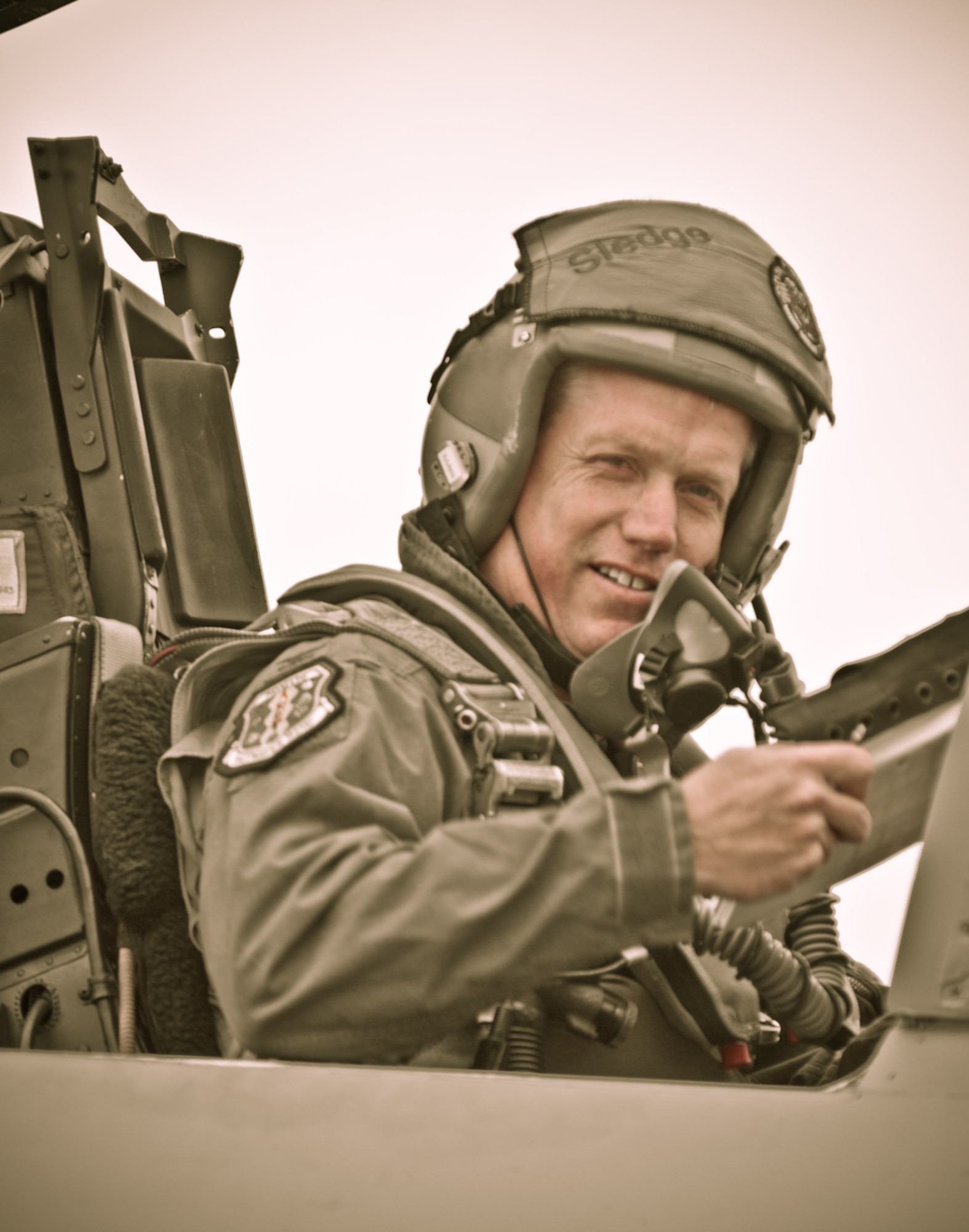 Col. Todd Harmer, 33rd Fighter Wing commander, prepares to take off in an F-15 Eagle during the unit's last large force deployment exercise that occurred in Savannah, Ga., May 11-21. In fulfillment of the wing's transition to Air Education and Training Command, the commander will fly the last F-15 of 54 aircraft to its final destination in Tucson, Ariz., Sept. 8. It will be Colonel Harmer’s last flight before departing on a one-year deployment to Southwest Asia and leaving his office empty for a new wing commander Oct. 1, when the official transition will take place. (U.S. Air Force photo/Tech. Sgt. Russ Wells) 