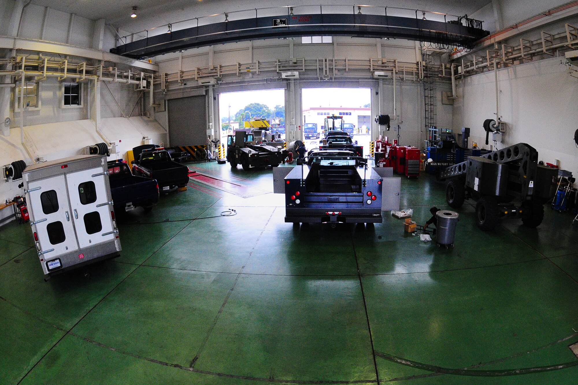 YOKOTA AIR BASE, Japan -- Vehicle maintenance technicians from the 374th Logistics Readiness Squadron make modifications to new government-owned vehicles to make them as efficient as possible for the various missions throughout the 374th Airlift Wing. The vehicle maintenance flight inspects, repairs, maintains and refurbishes GOVs. (U.S. Air Force photo/Airman 1st Class Michael Dillon)


