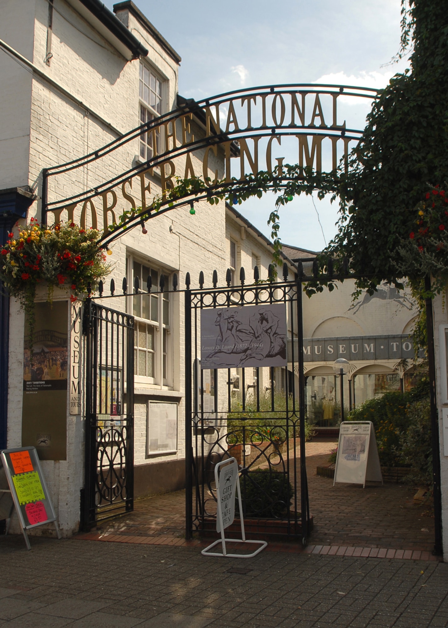 Pictured is the entrance to The National Horseracing Museum.  Located in Newmarket the museum is open to the public and is a good place to learn about the towns history. (U.S. Air Force photo/Judith Wakelam)