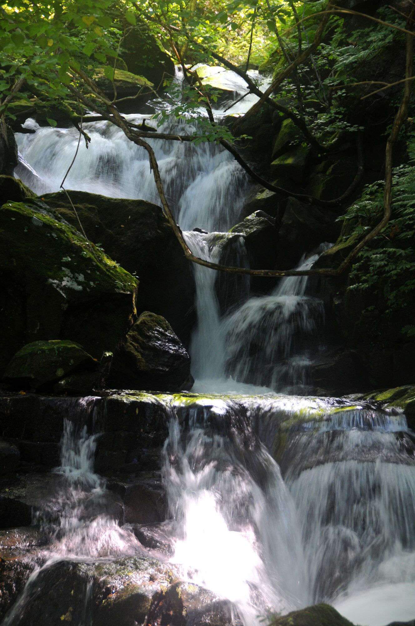 With the heavy volumes of rain this season, the Oraise Gouge was overflowing, making an attractive spectacle for many visitors, Sept. 5, 2009. The Oraise Gouge is a popular destination for many visitors to the Aomori Prefecture. (U.S. Air Force photo/2nd Lt. Jeff M. Nagan)

