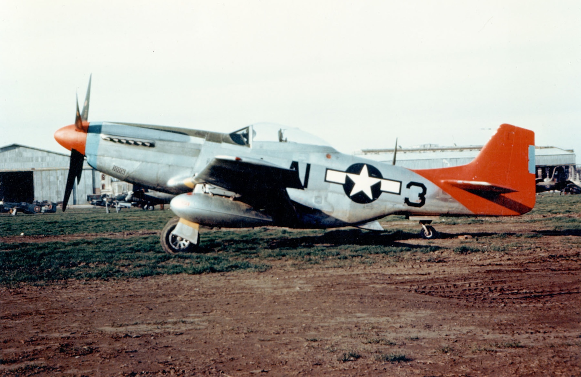 The 332nd’s aircraft had distinctive markings that gave them the name “Red Tails.” (U.S. Air Force photo)