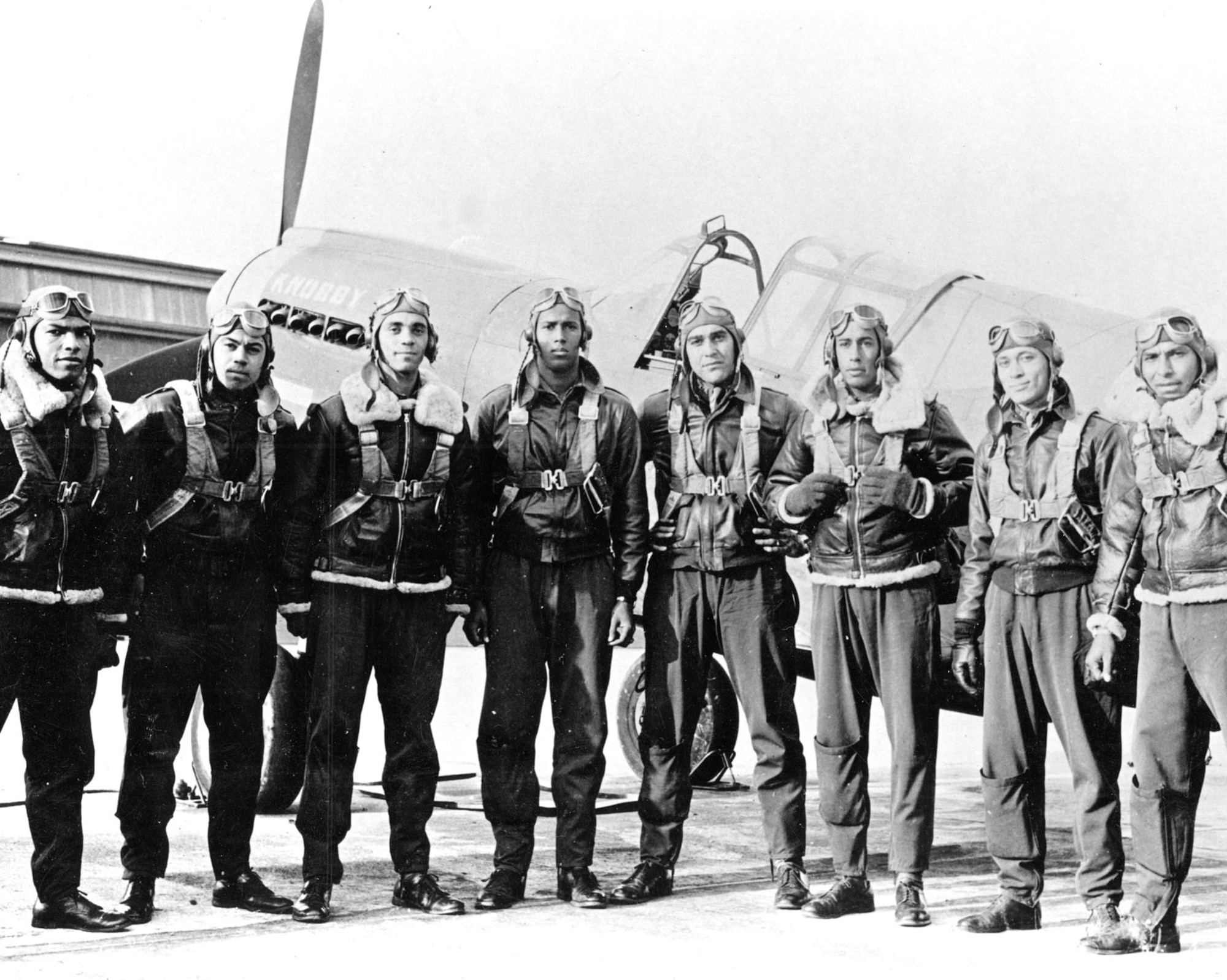 Tuskegee Airmen made it to the fight in the spring of 1943. They first flew P-40s like the one here. (U.S. Air Force photo)