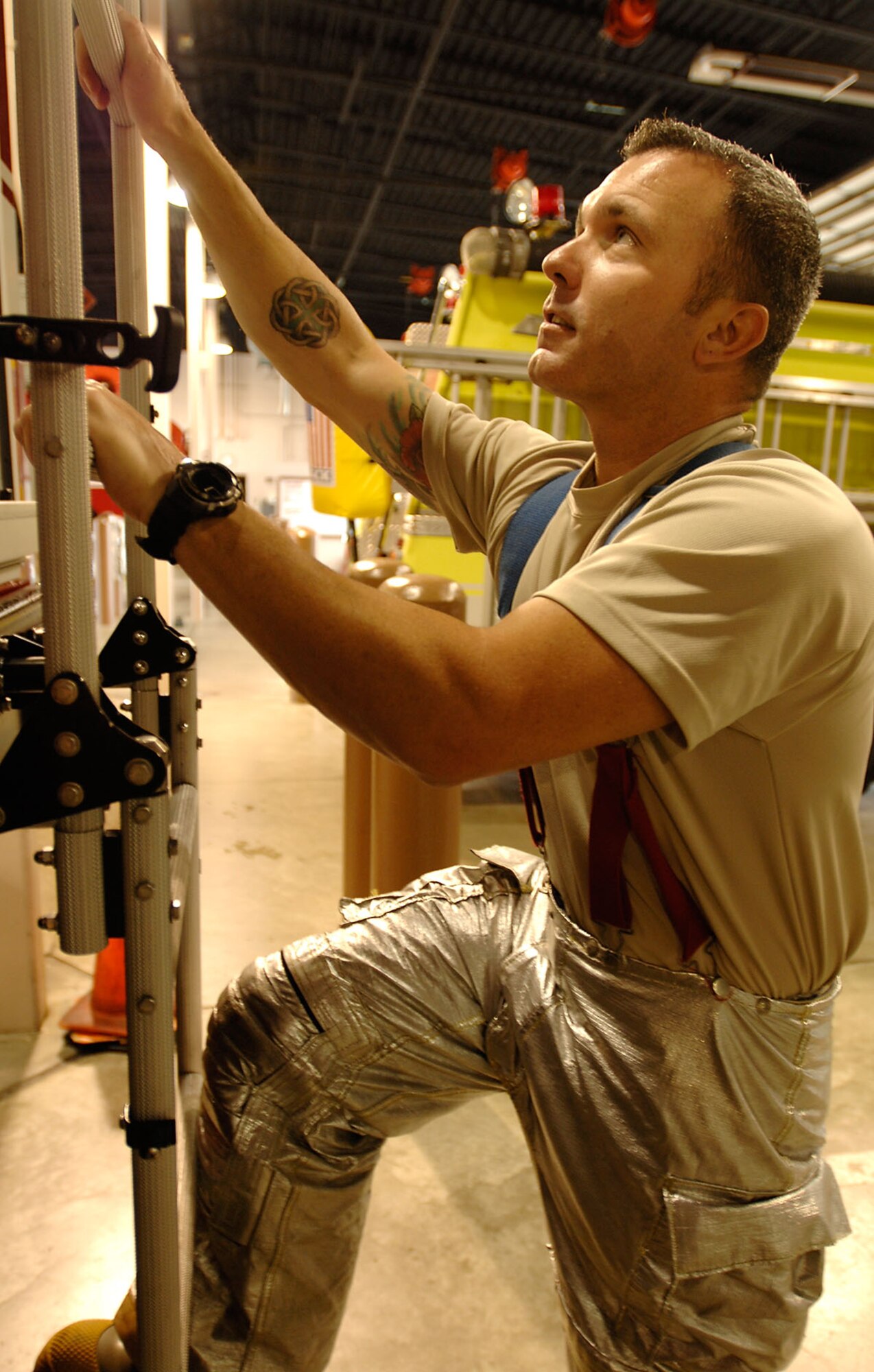 Sergeant Dotson, a Billings, Mont., native is the non-commissioned officer in charge of fire and emergency services readiness at the base fire department. (courtesy photo)