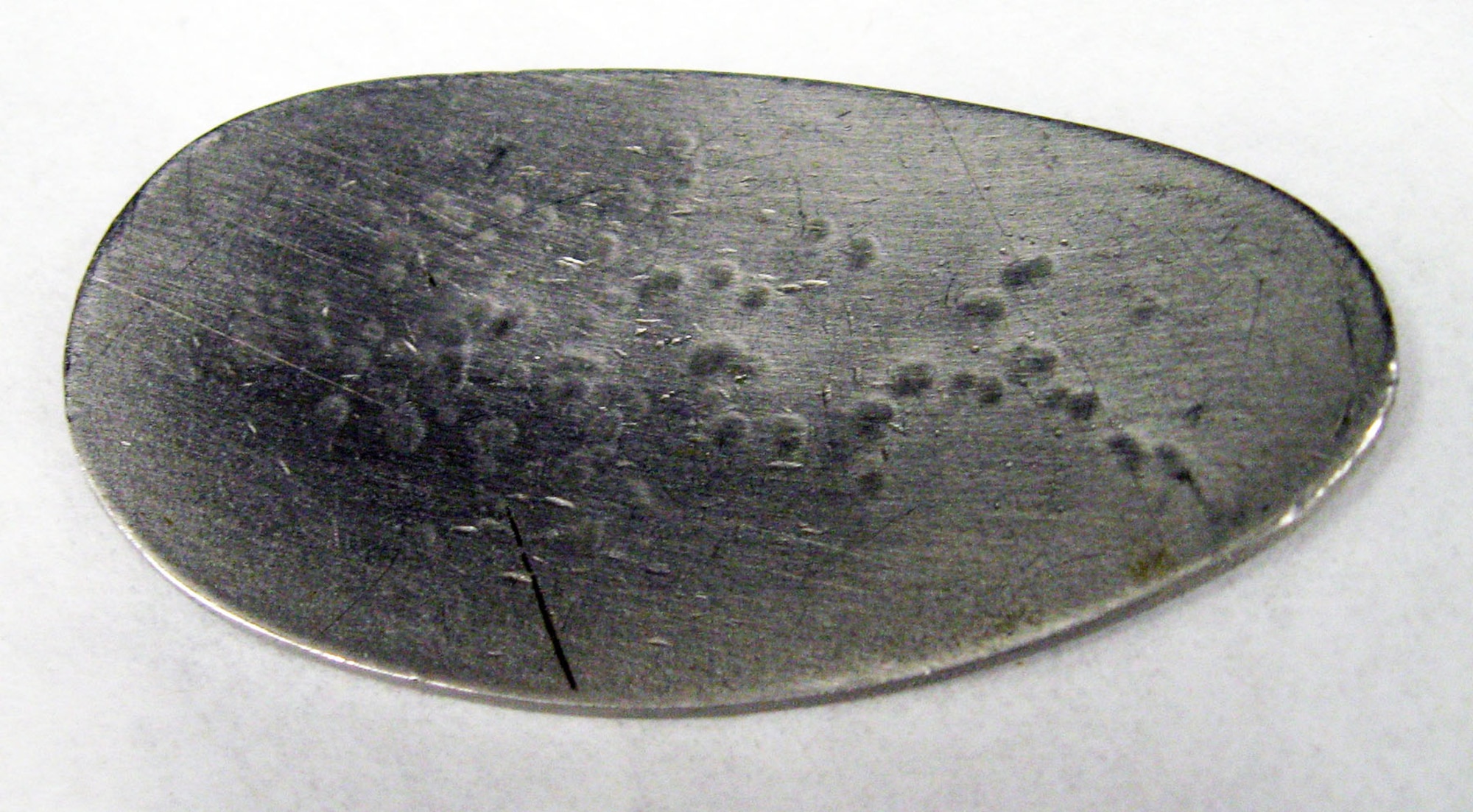This un-jamming tool was used by the donor's father, a B-17 tail gunner in Europe during World War II. The tool was handmade and used because the cold and gloves hampered dexterity. (U.S. Air Force photo)