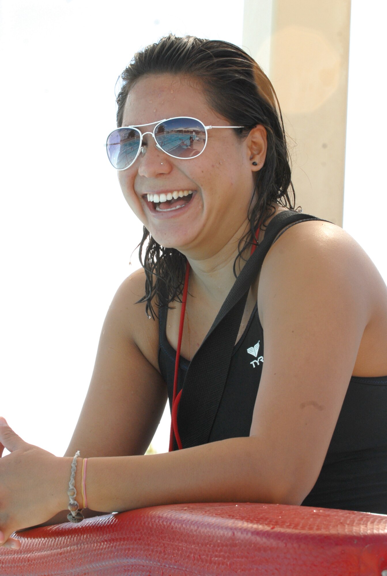 Sherilyn Kennedy, 56th Force Support Squadron lifeguard. (U.S. Air Force photo/ Debbie Silliman Wolfe)