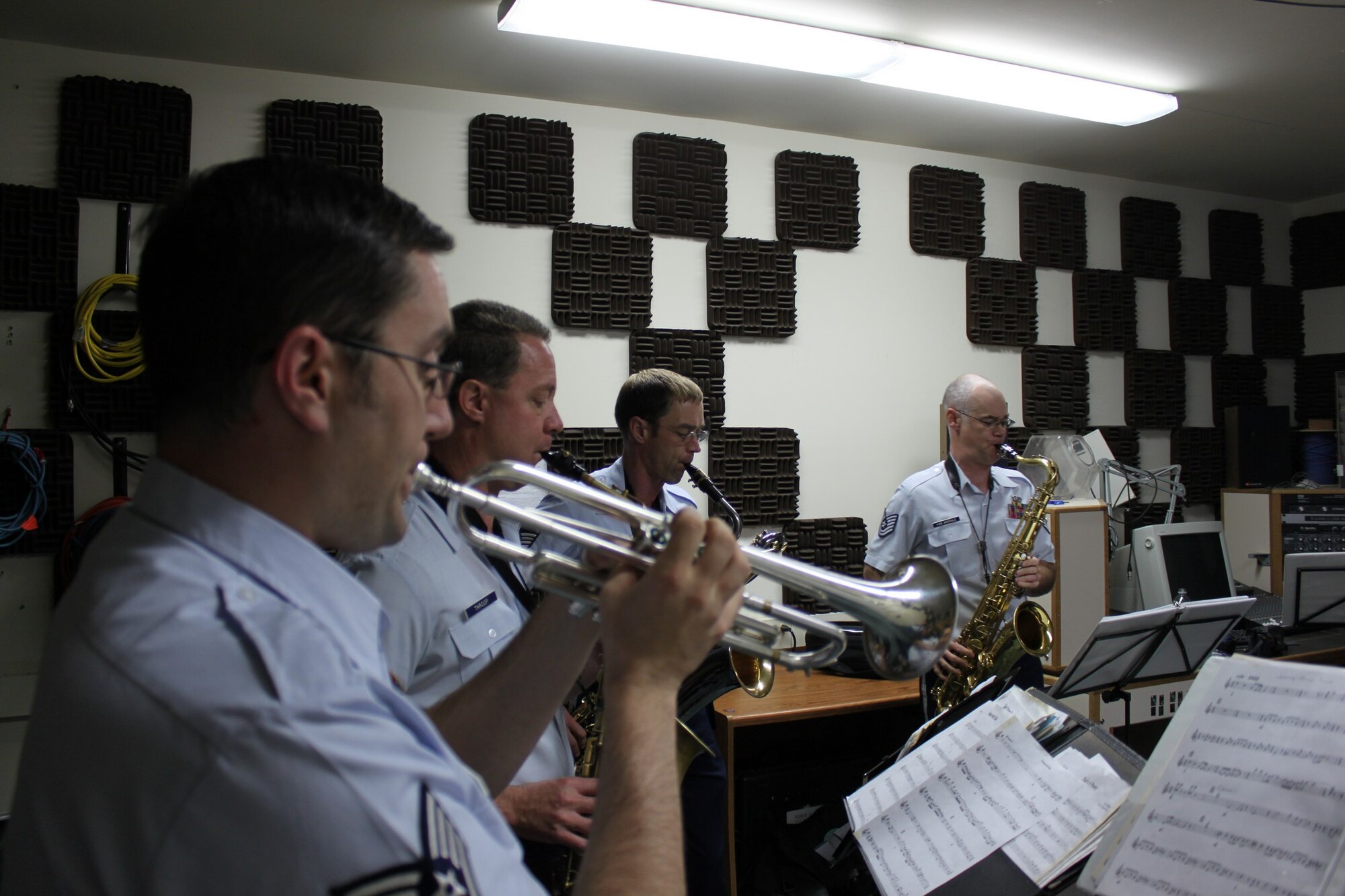 The Arctic Saxophone Quartet and the Northern Lights horns were recently featured in a live interview and showcase at radio station KBRW in Barrow, Alaska.  KBRW is the nothernmost NPR affiliate in the United States.  The Arctic Saxophone Quartet and the Northern Lights horns were in Barrow on a tribal outreach mission to the local community where they presented performances at the local schools and at the Inupiat Heritage Center.