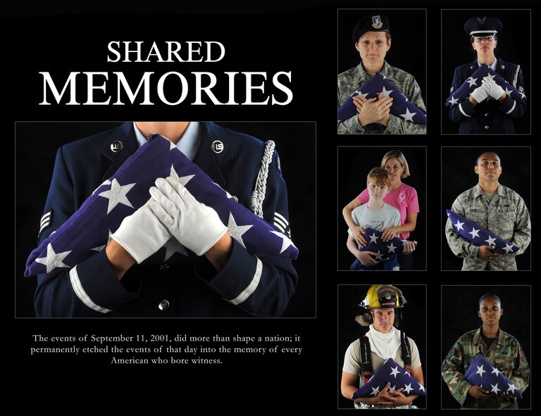 MOODY AIR FORCE BASE, Ga. -- The memories may vary, but just like these six members of team Moody, people still remember where they were, what they were doing and how they felt on that day eight years later. (U.S. Air Force illustration by Senior Airman Gina Chiaverotti-Paige)